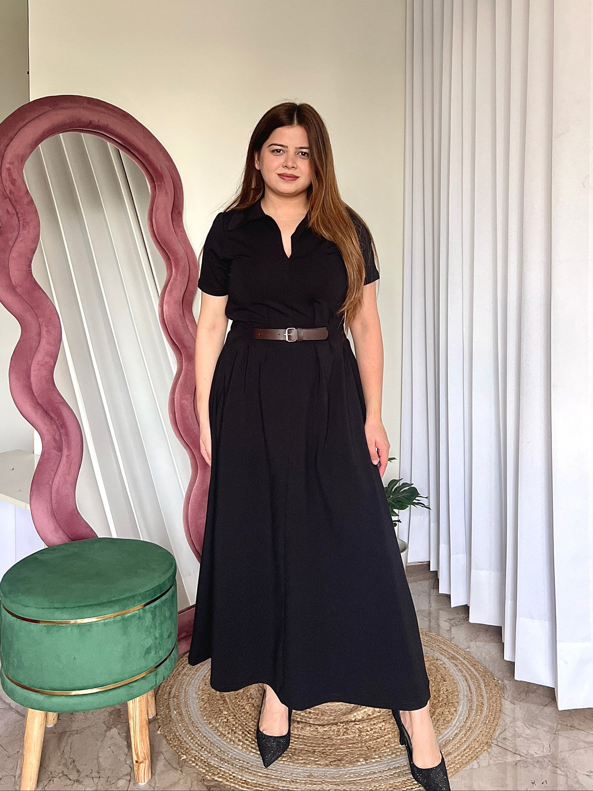 SHAWN BELTED DRESS