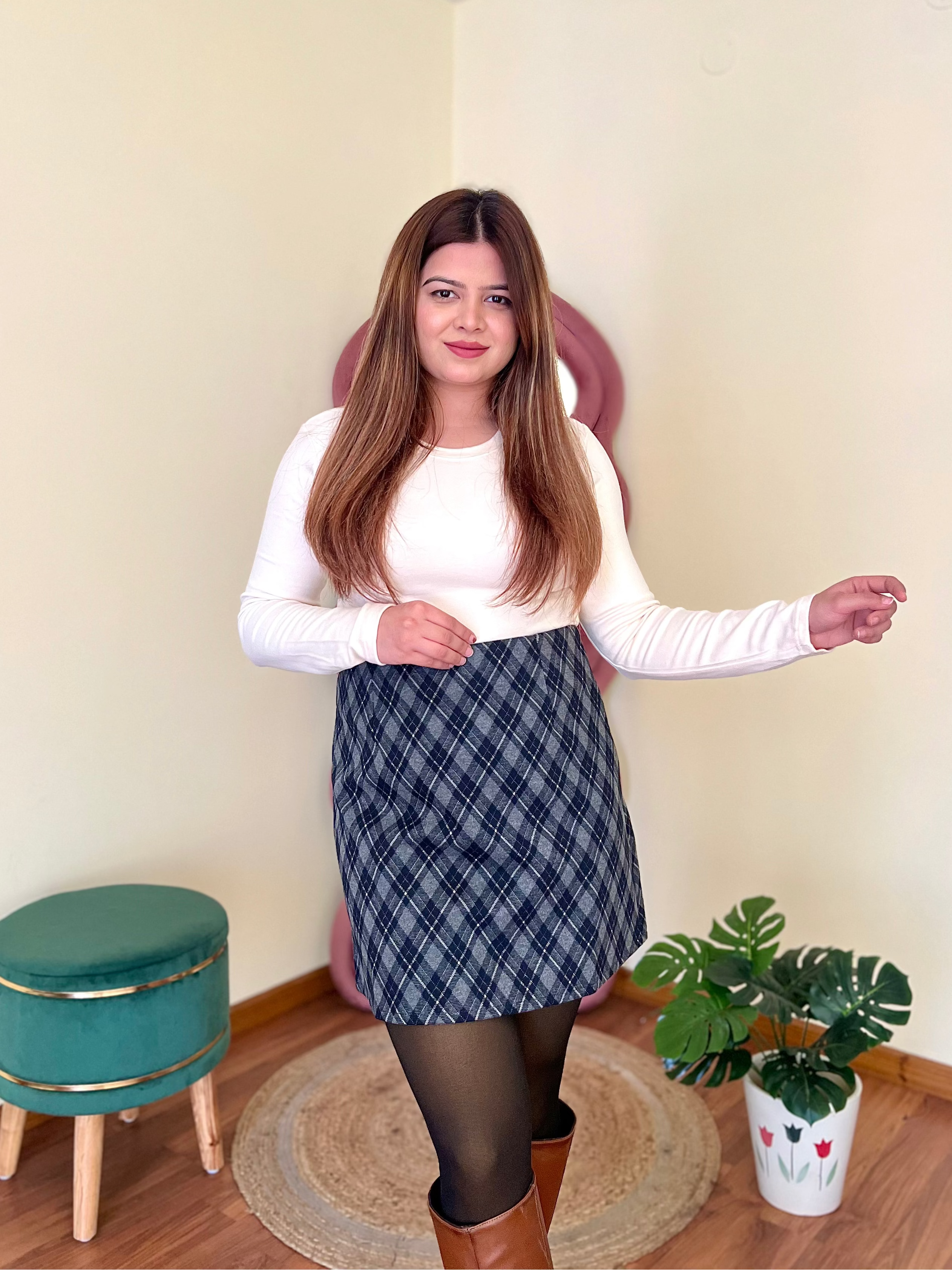 WILLY CHEQUERED SKIRT