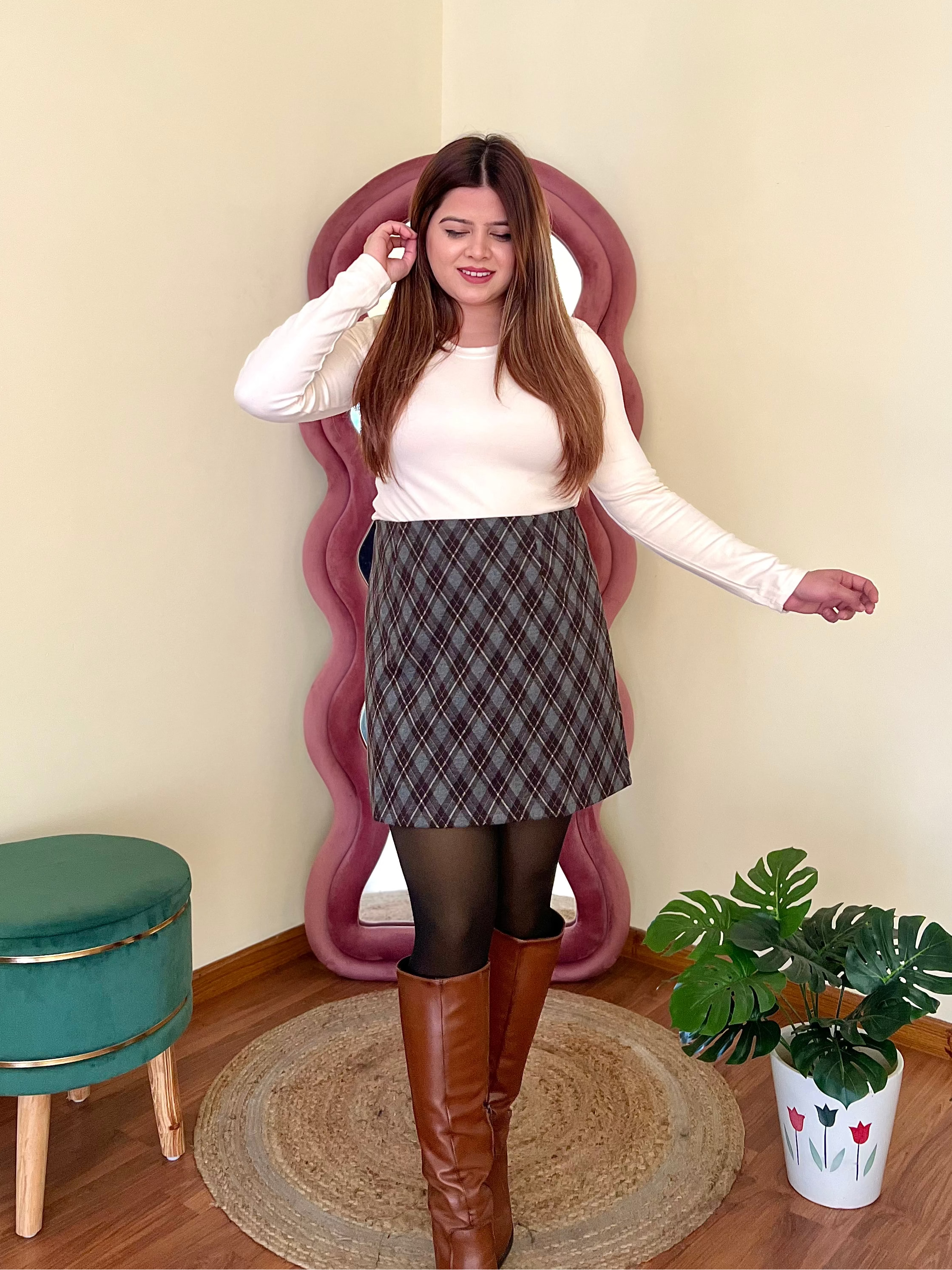 WILLY CHEQUERED SKIRT