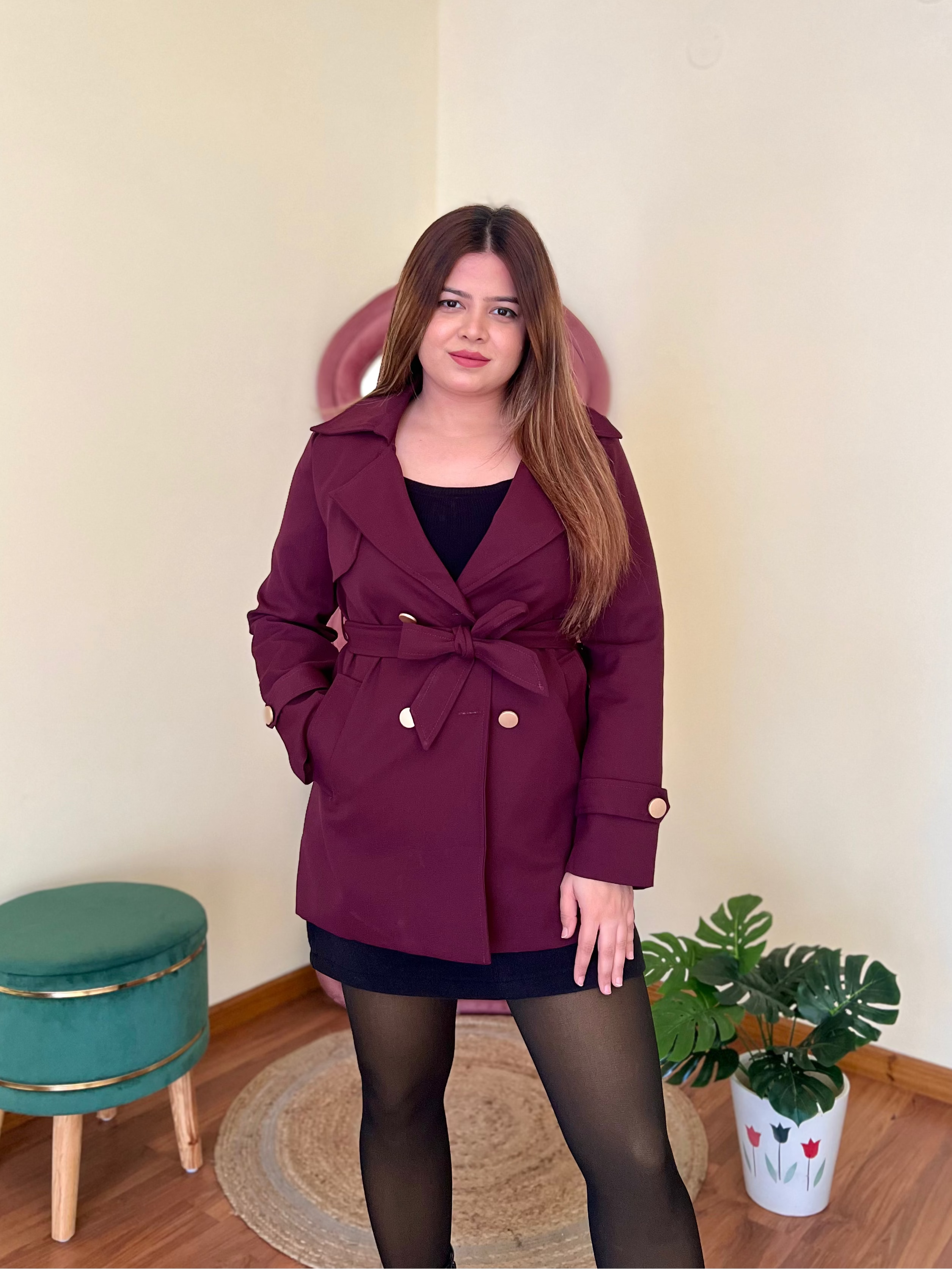 MIMI BELTED TRENCH COAT