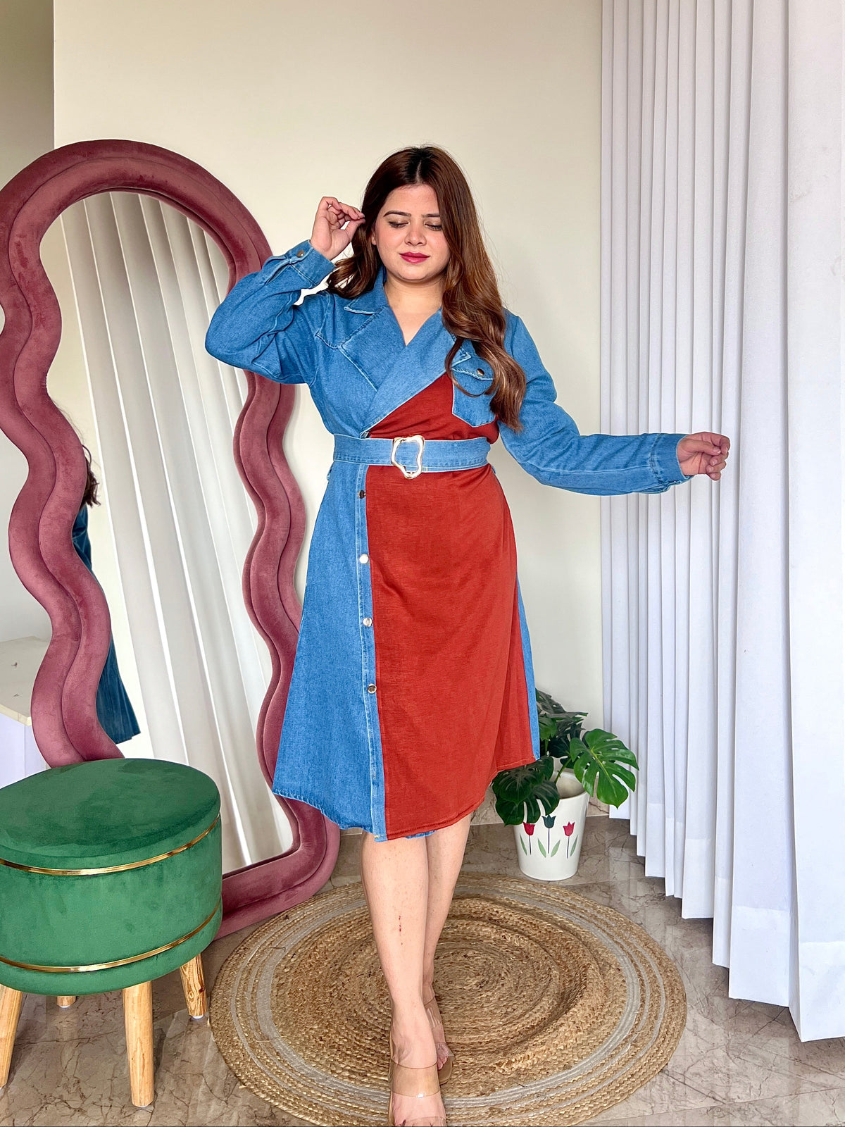 CARLOS DENIM DRESS