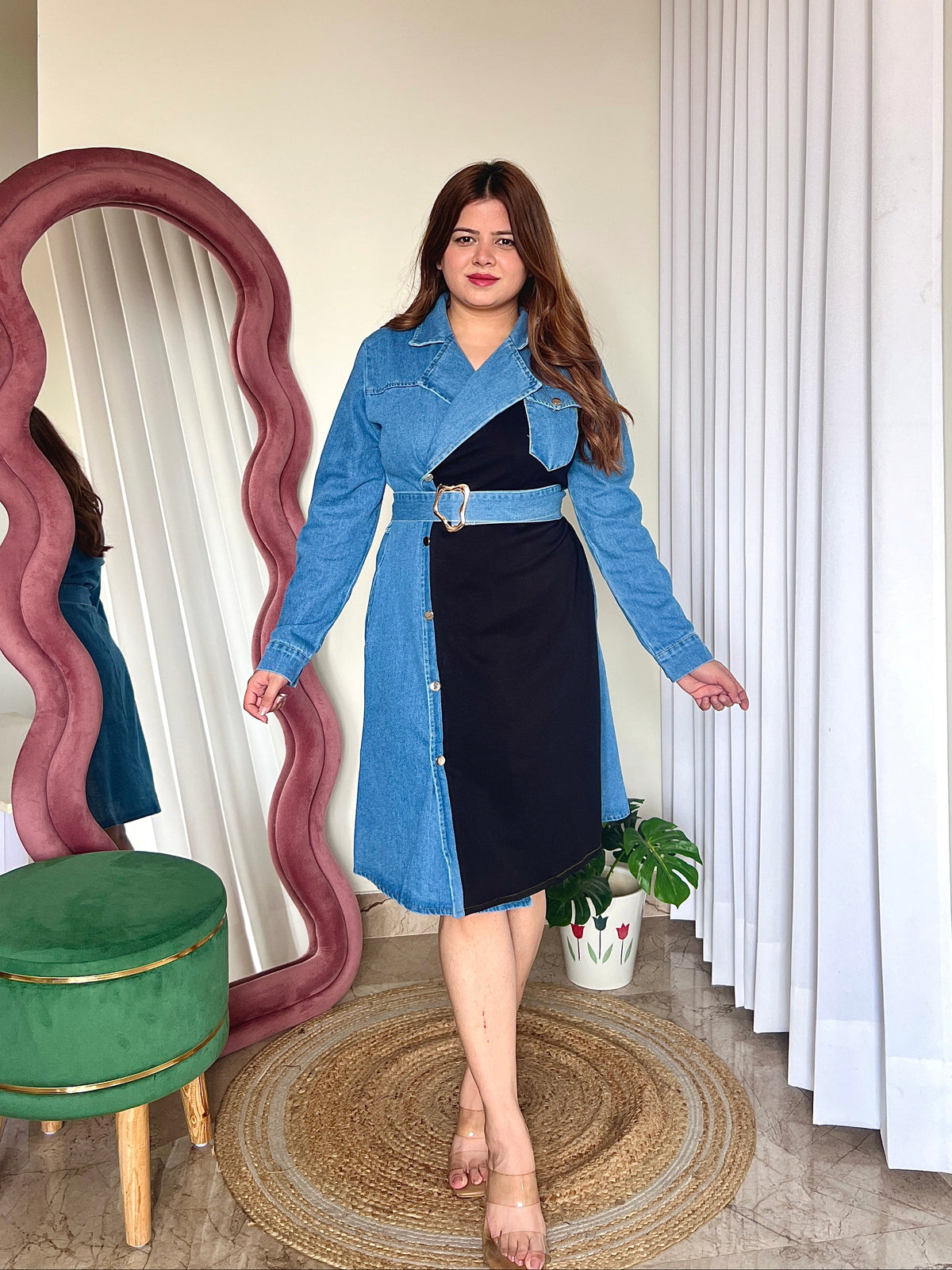 CARLOS DENIM DRESS