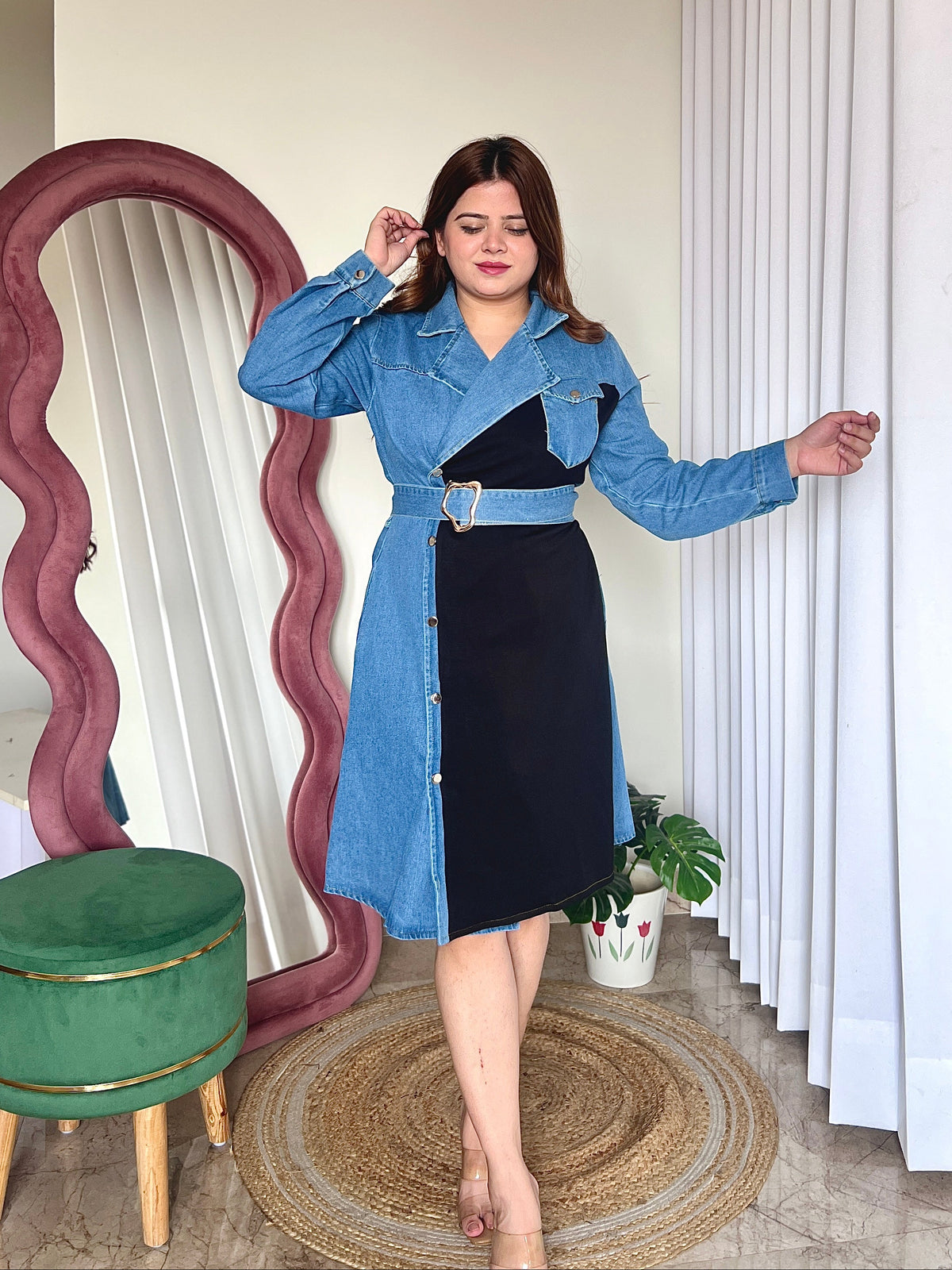 CARLOS DENIM DRESS