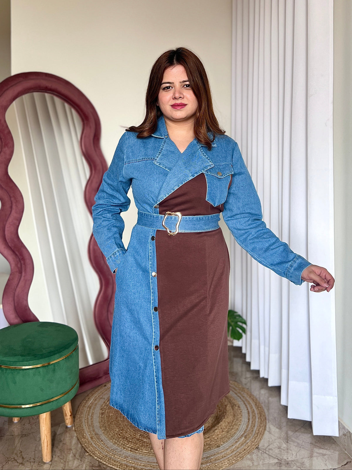 CARLOS DENIM DRESS