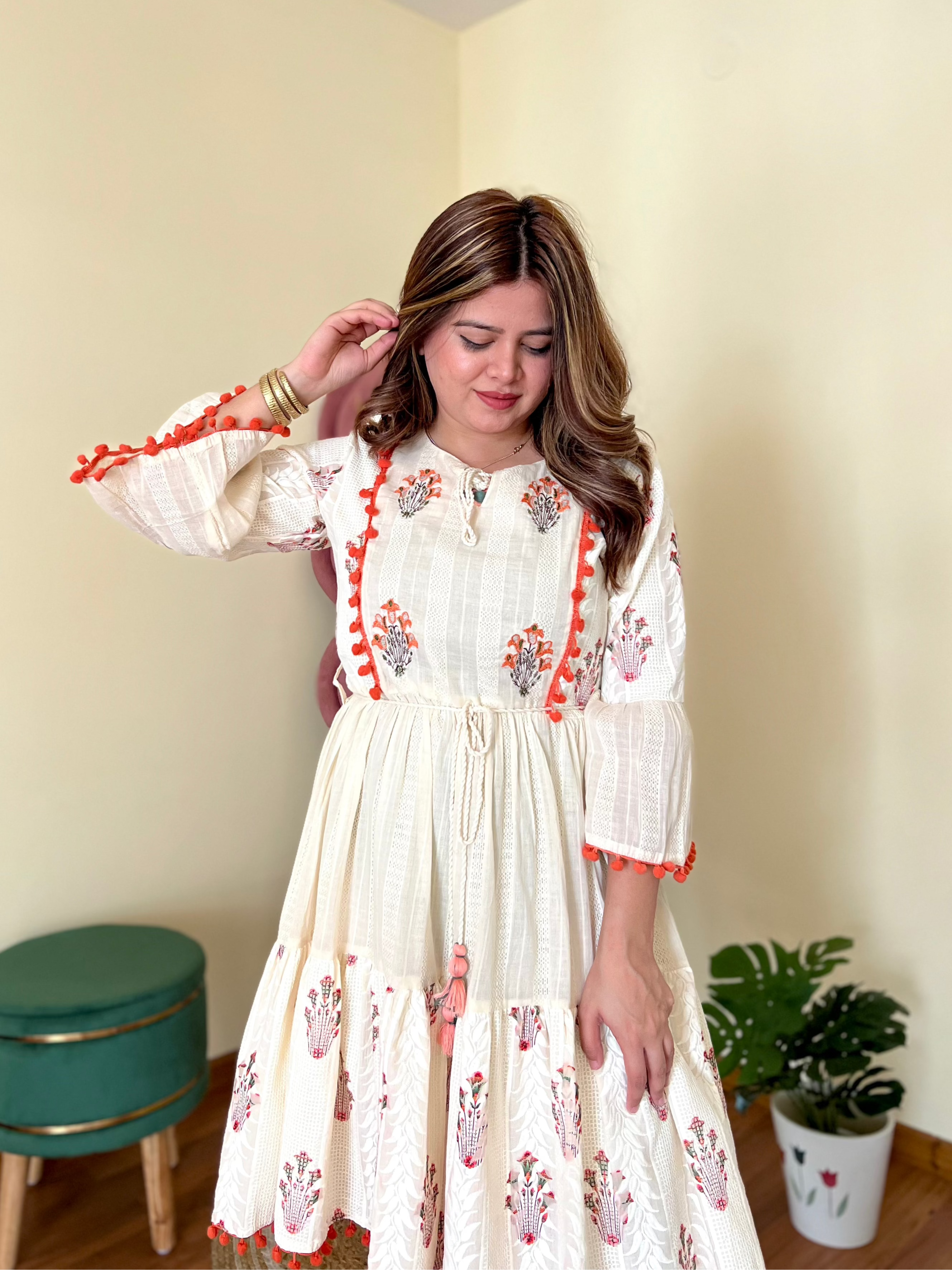 VIRA EMBROIDERED DRESS