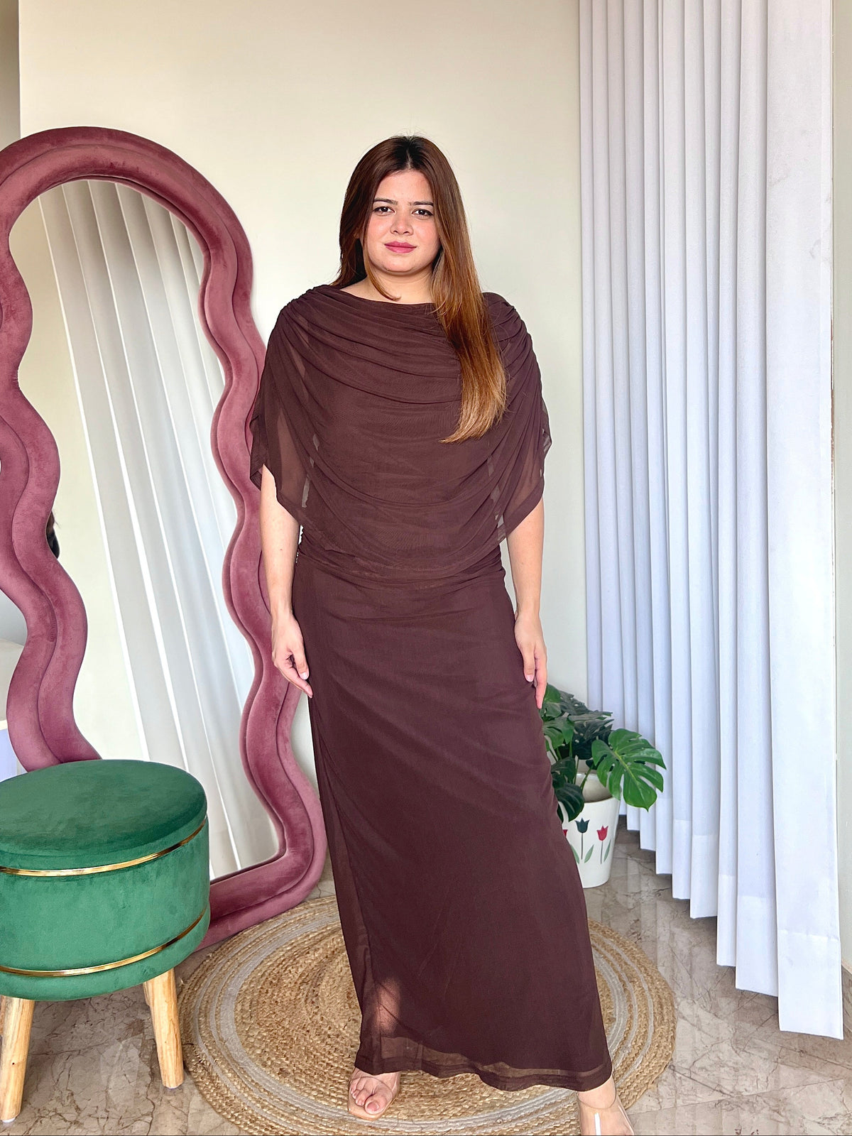 YANA DRAPPED DRESS