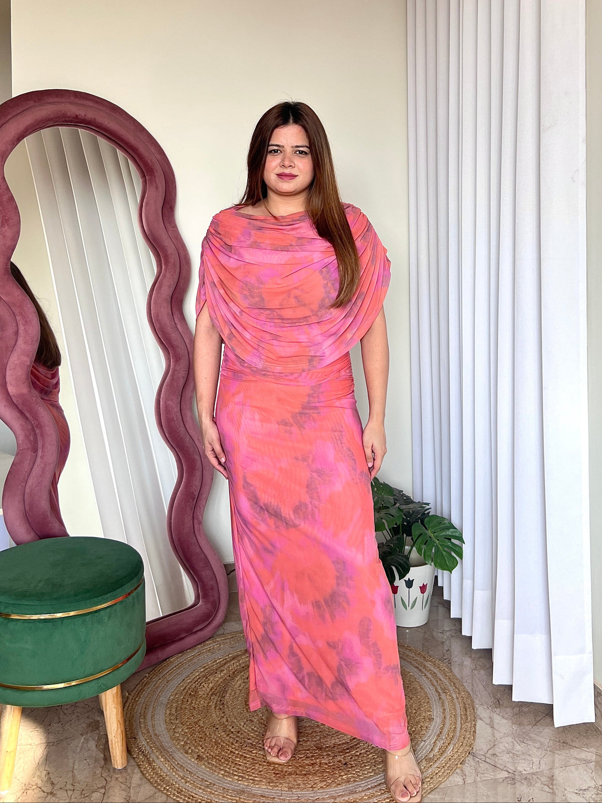 YANA DRAPPED DRESS