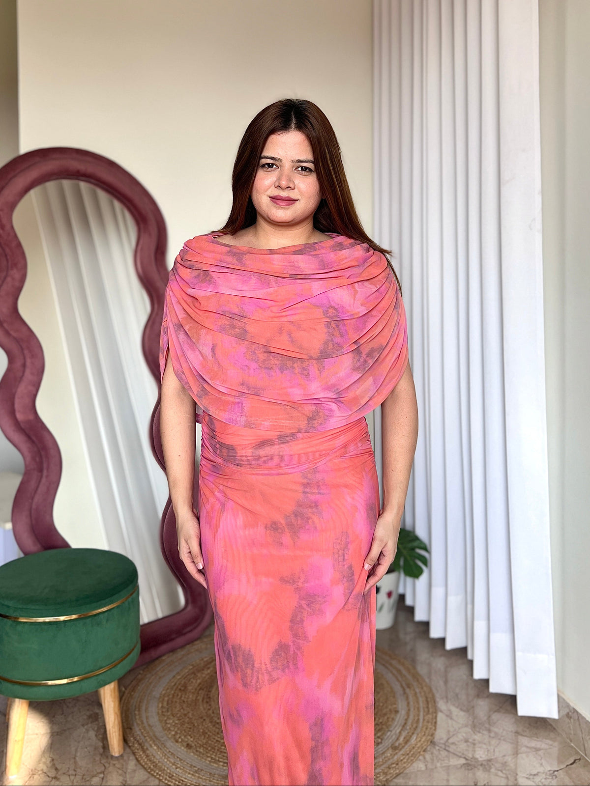 YANA DRAPPED DRESS