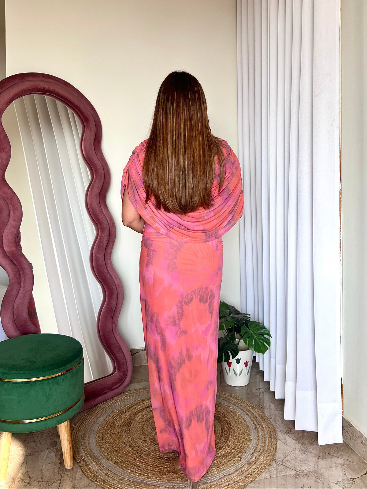 YANA DRAPPED DRESS