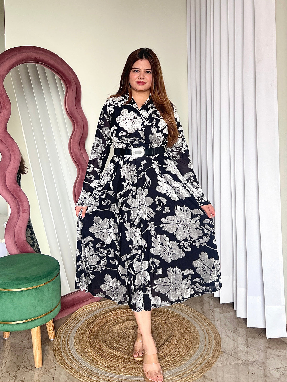 LIVIA BELTED DRESS
