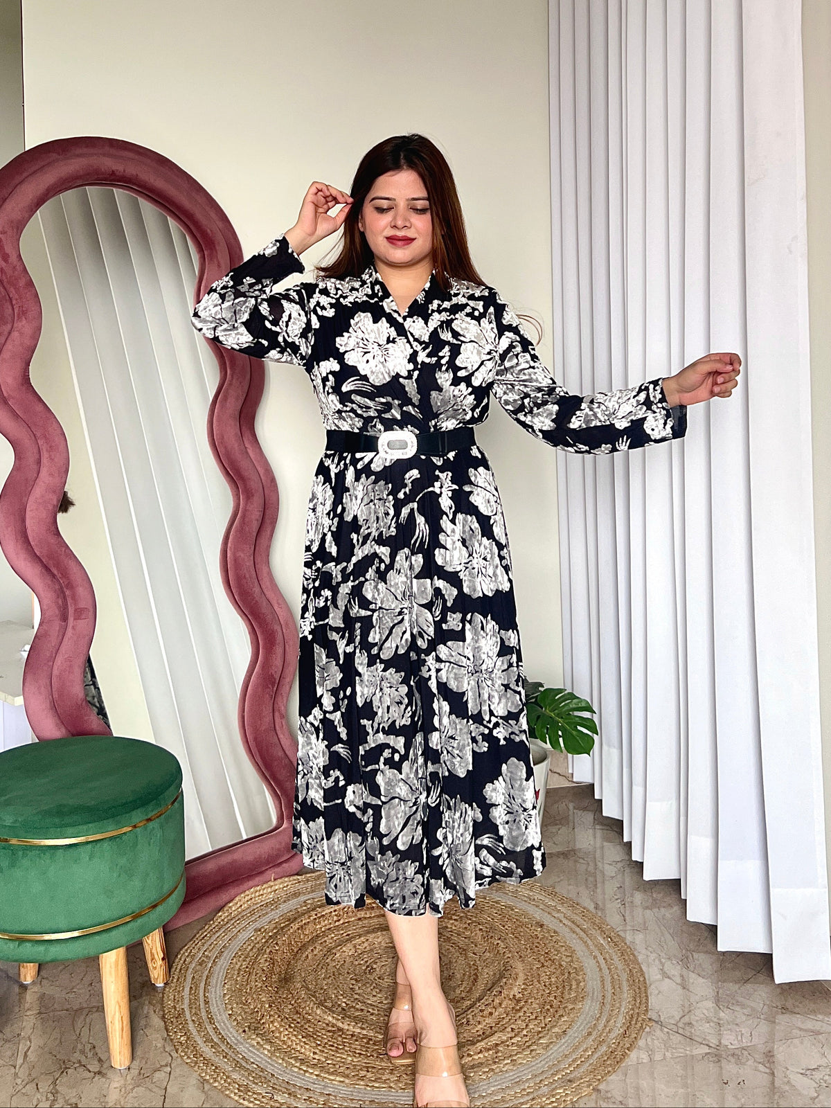 LIVIA BELTED DRESS