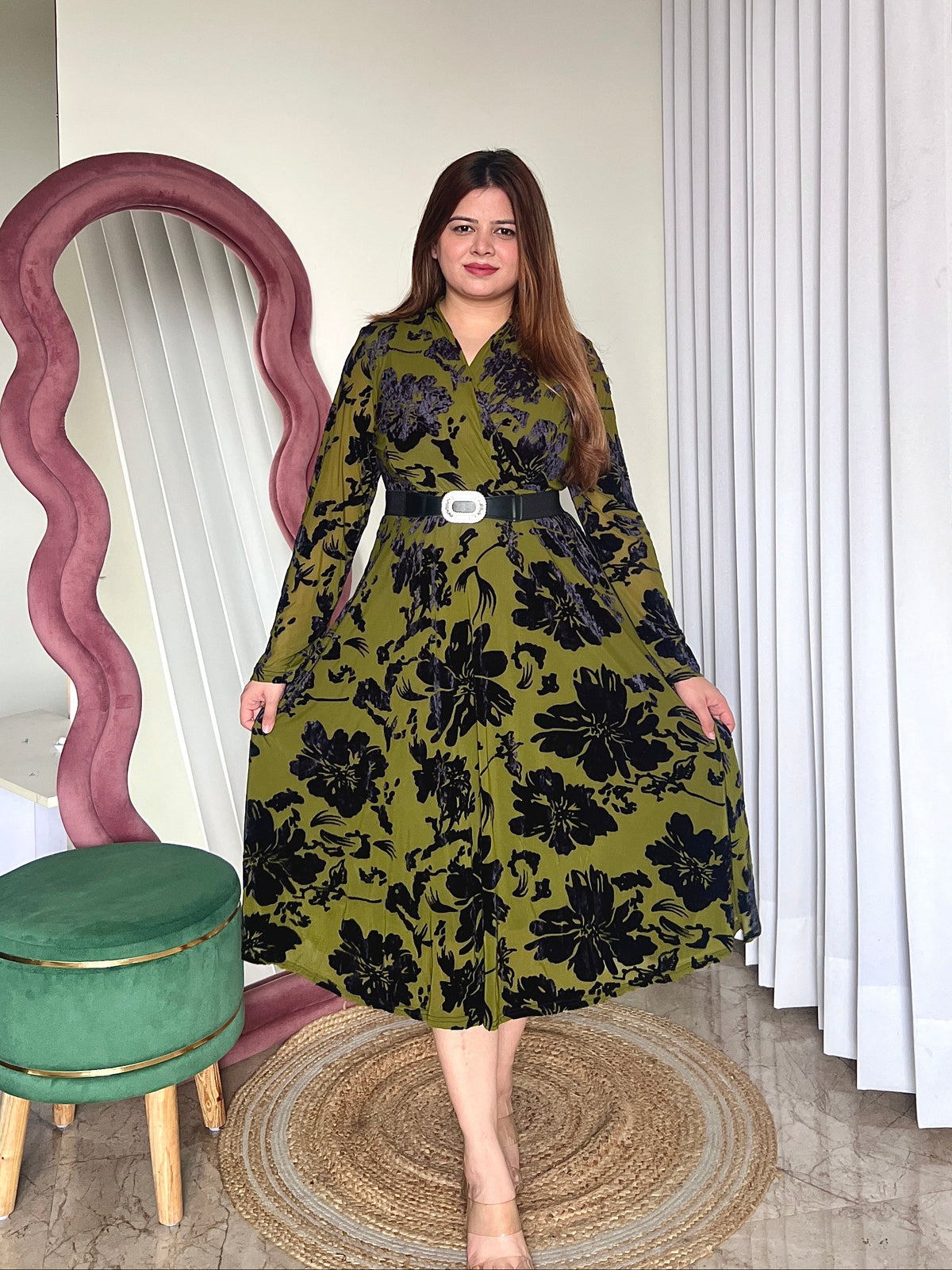 LIVIA BELTED DRESS
