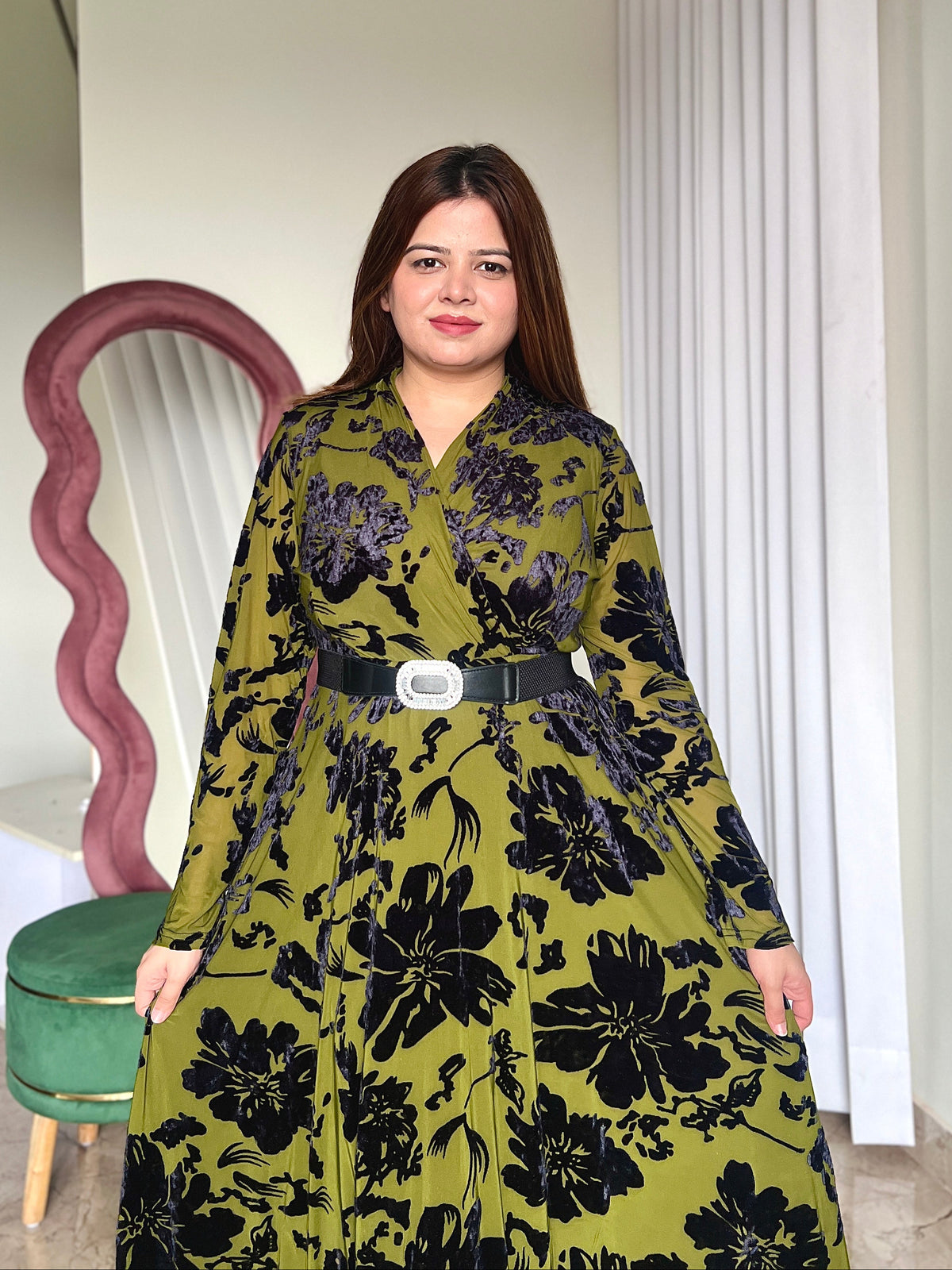 LIVIA BELTED DRESS
