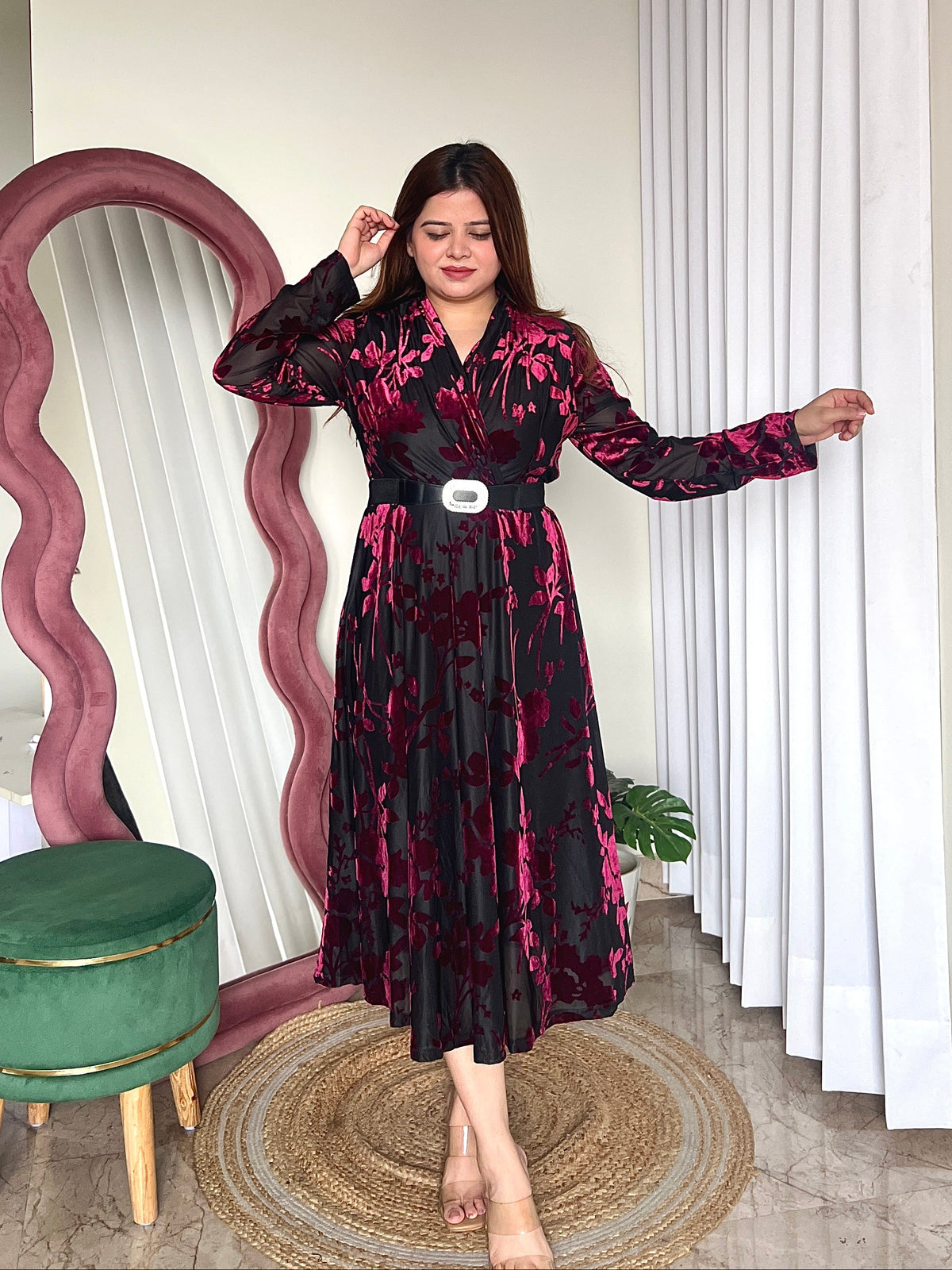LIVIA BELTED DRESS