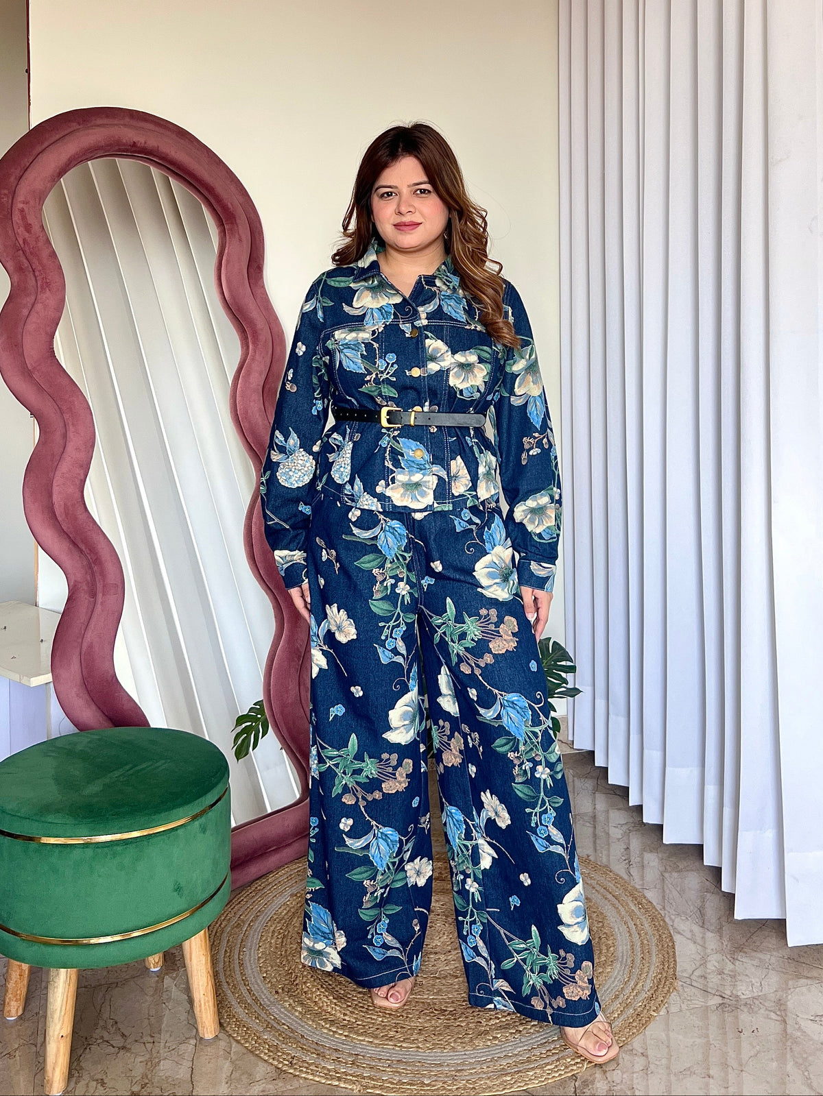 BIRDIE DENIM COORD SET
