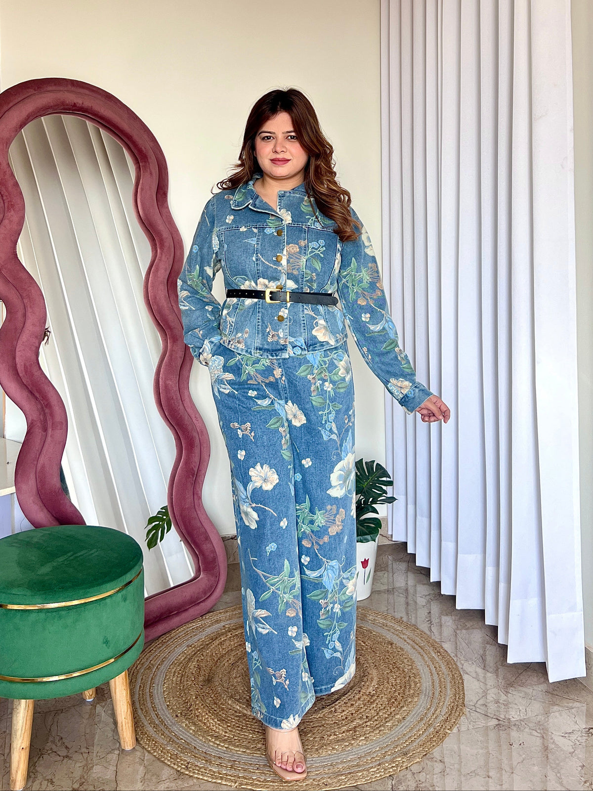 BIRDIE DENIM COORD SET