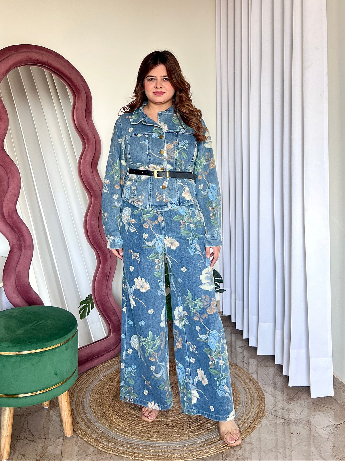 BIRDIE DENIM COORD SET