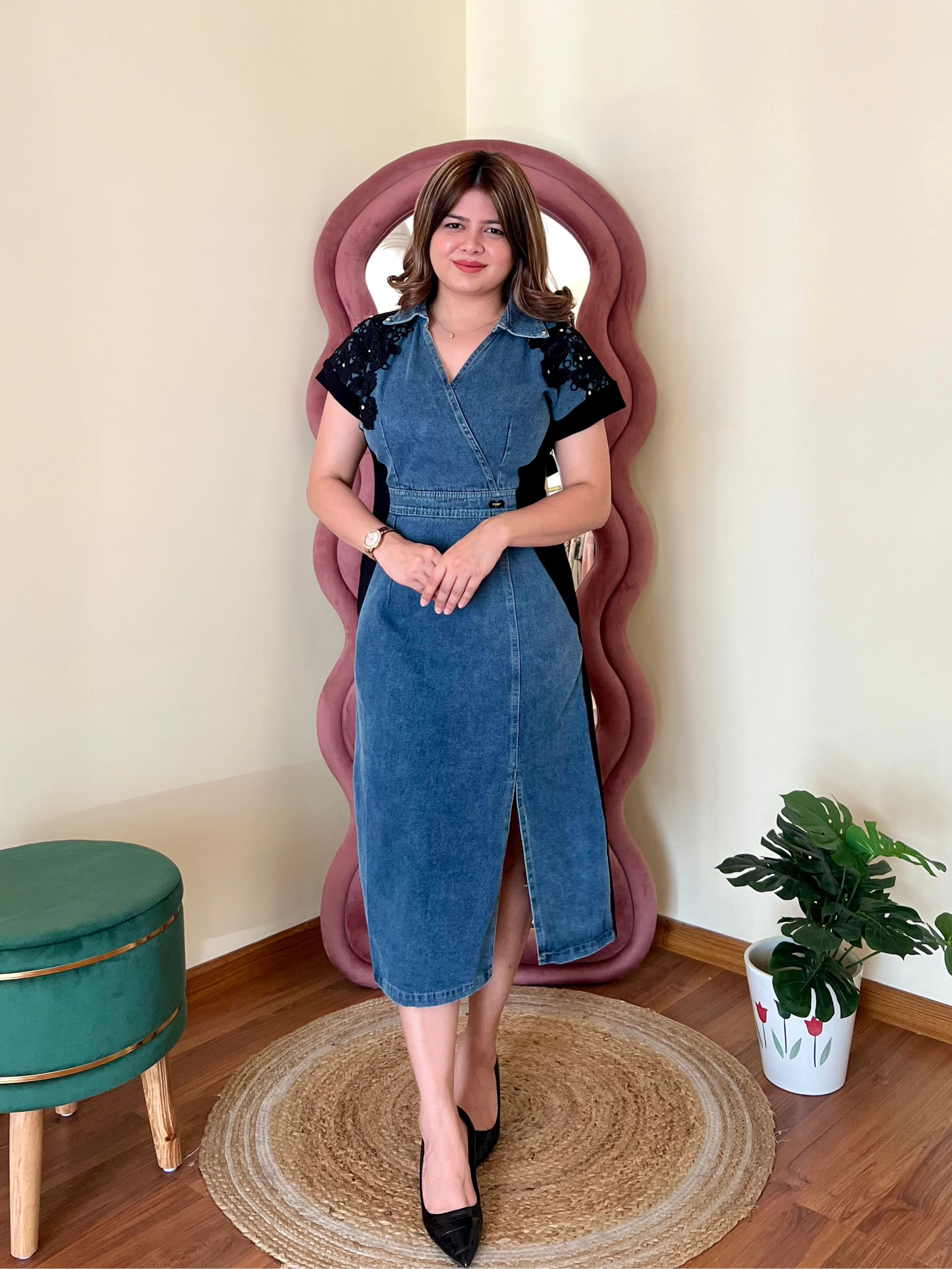 GENIE DENIM DRESS