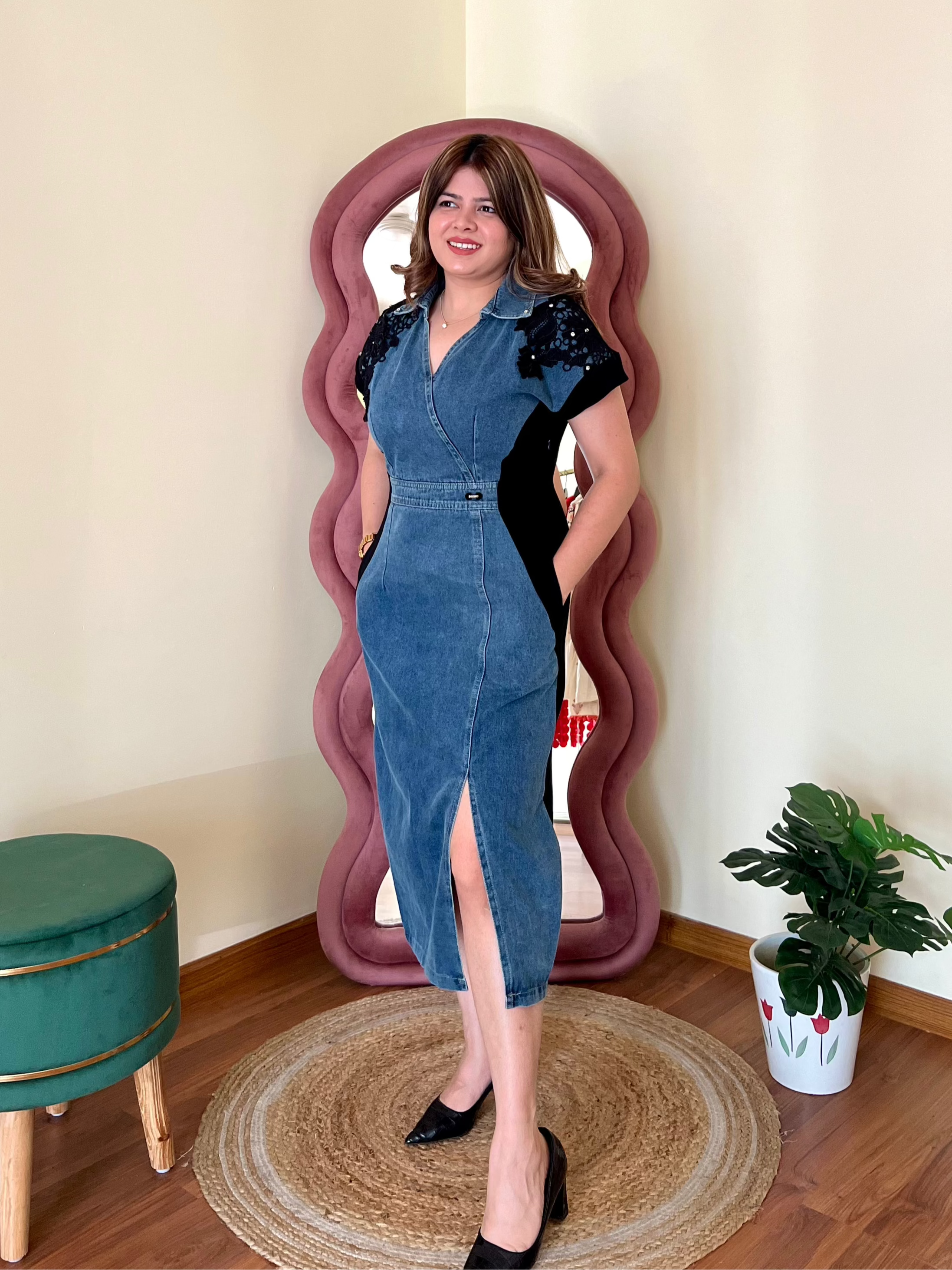 GENIE DENIM DRESS
