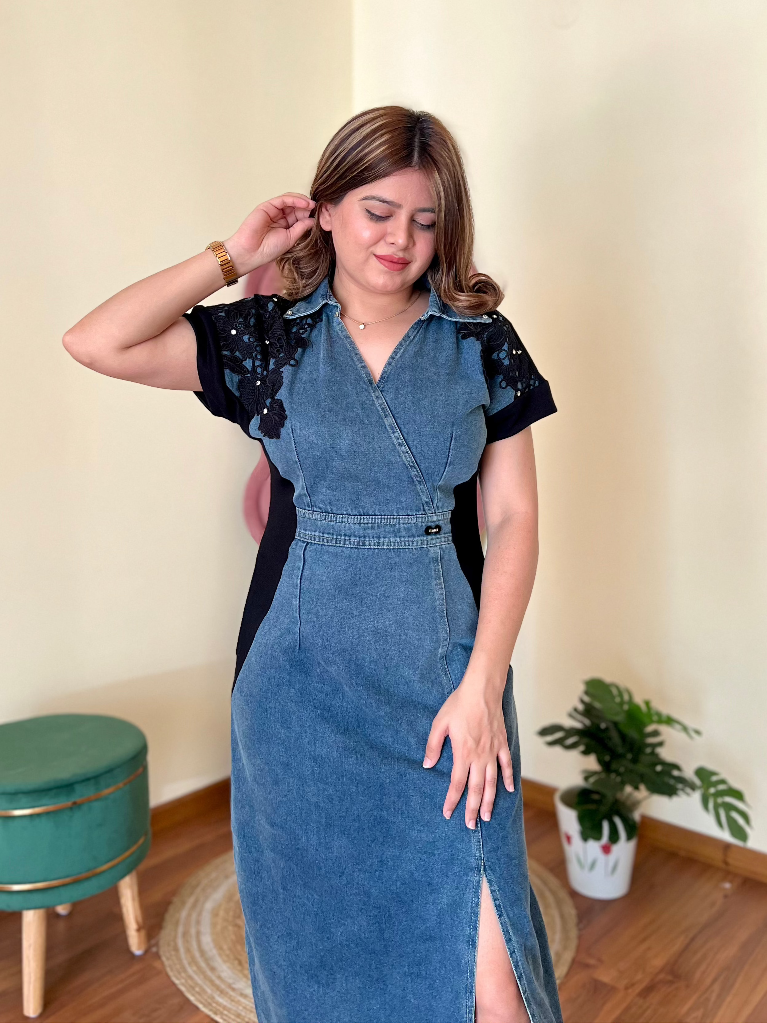 GENIE DENIM DRESS