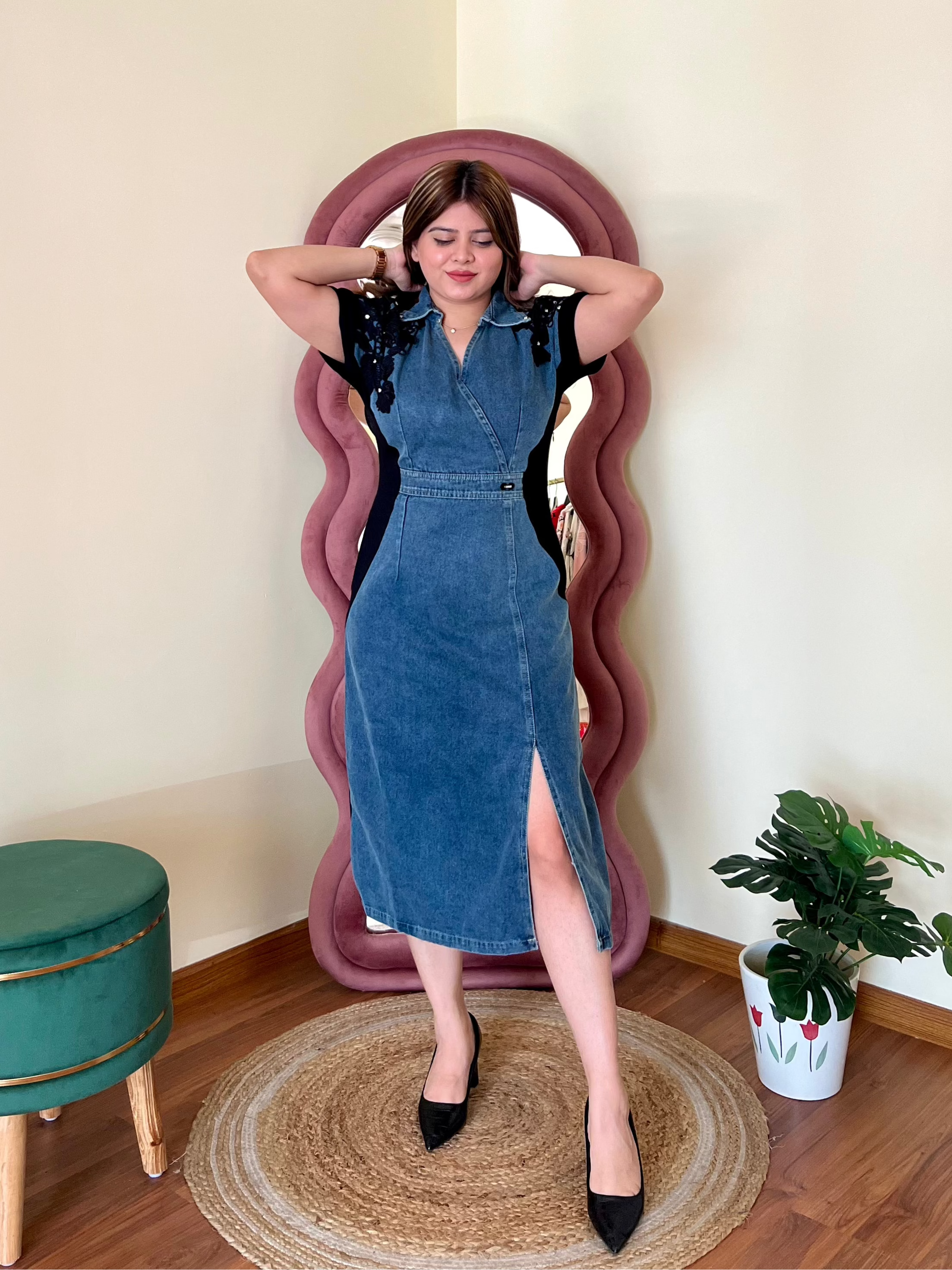 GENIE DENIM DRESS