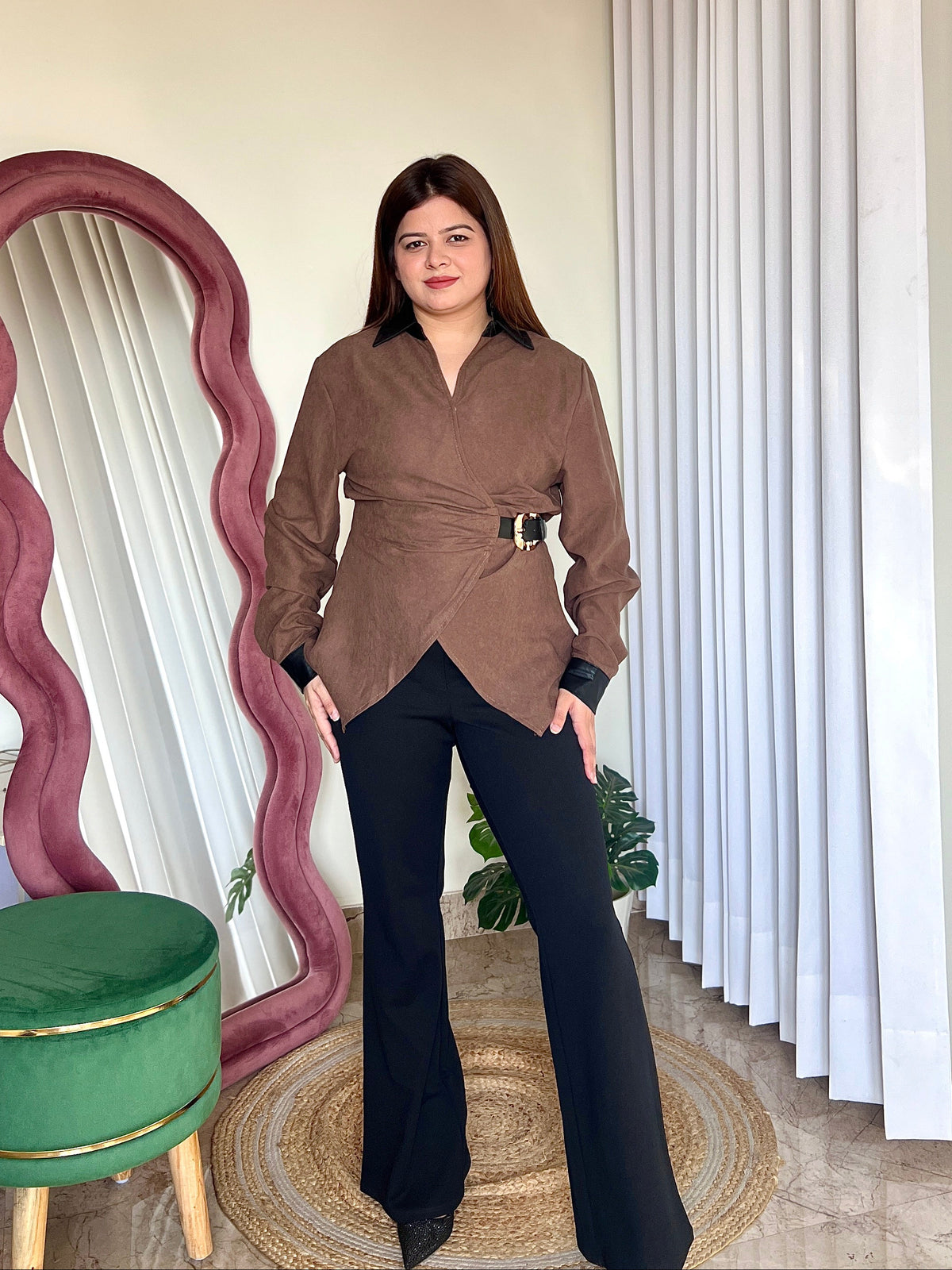 SAVOY BELTED SHIRT