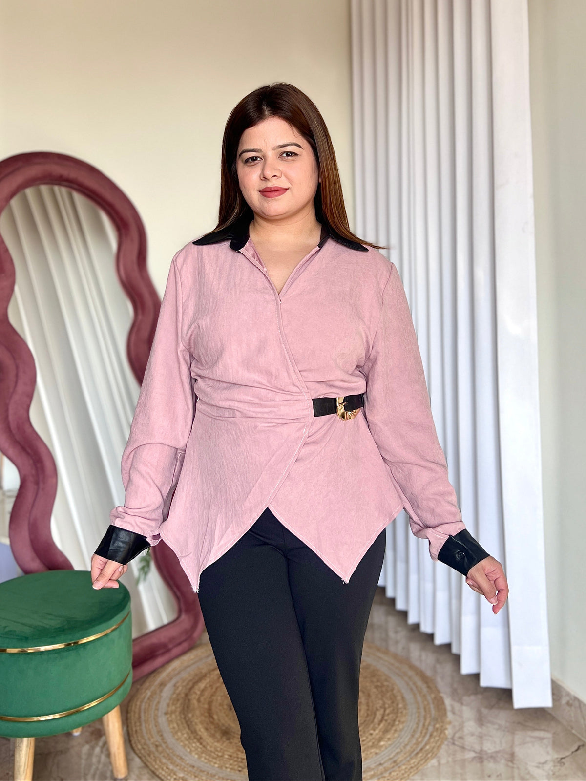 SAVOY BELTED SHIRT