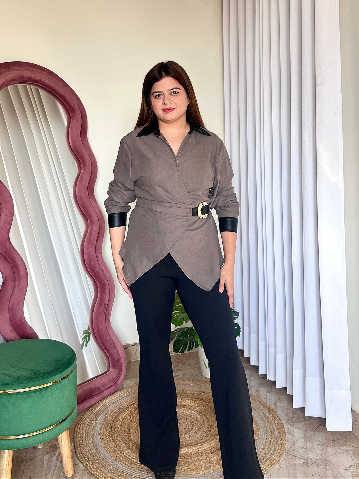 SAVOY BELTED SHIRT