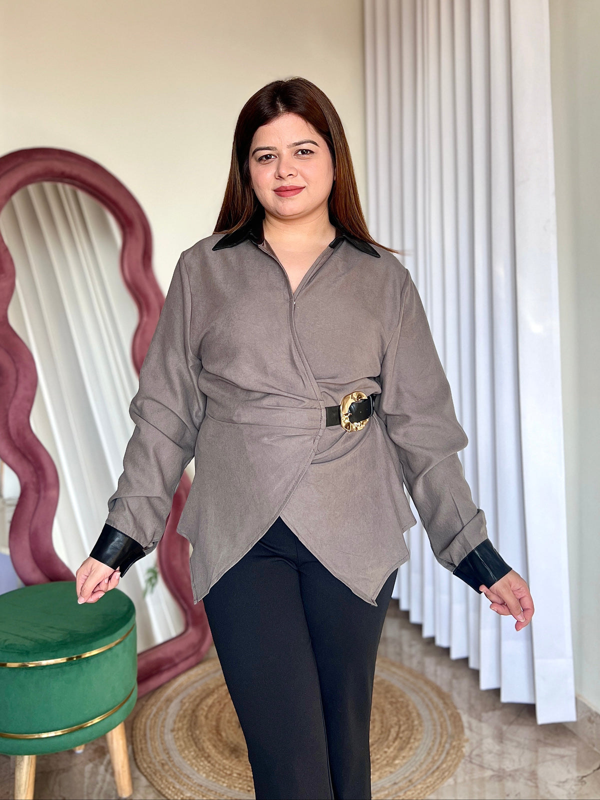 SAVOY BELTED SHIRT