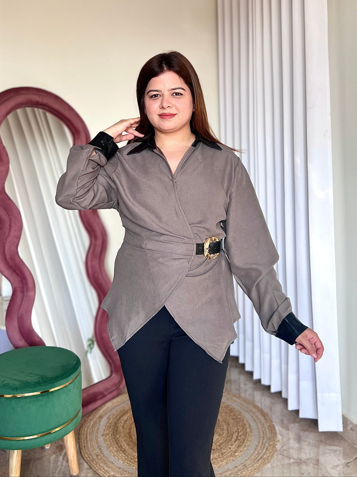 SAVOY BELTED SHIRT