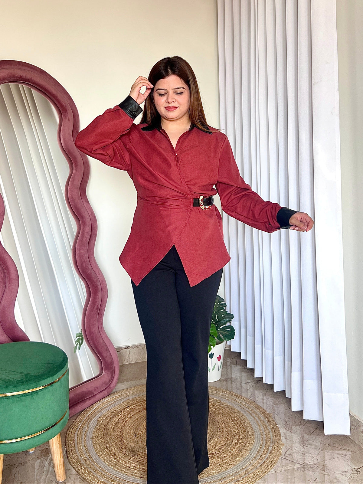 SAVOY BELTED SHIRT