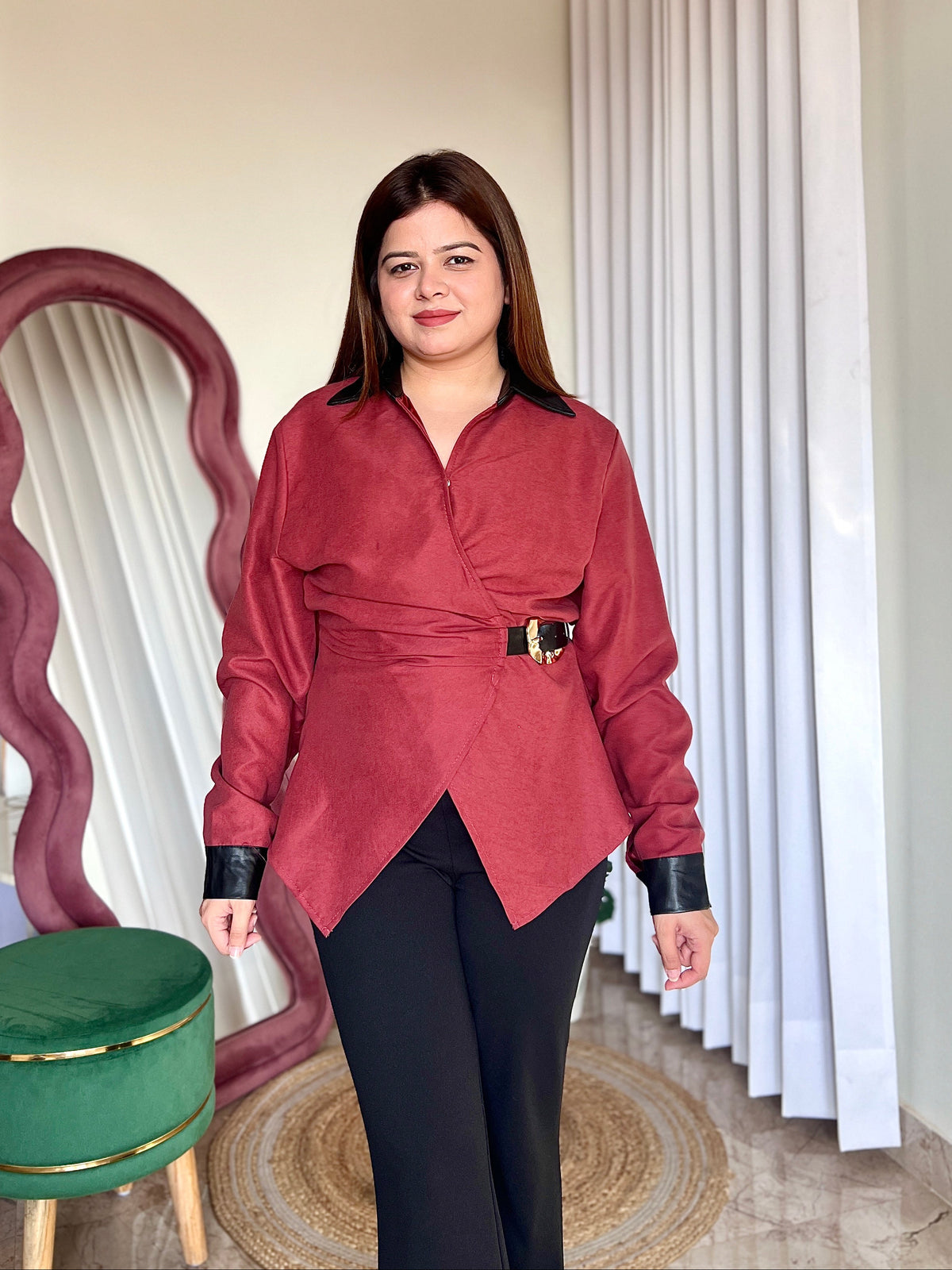 SAVOY BELTED SHIRT