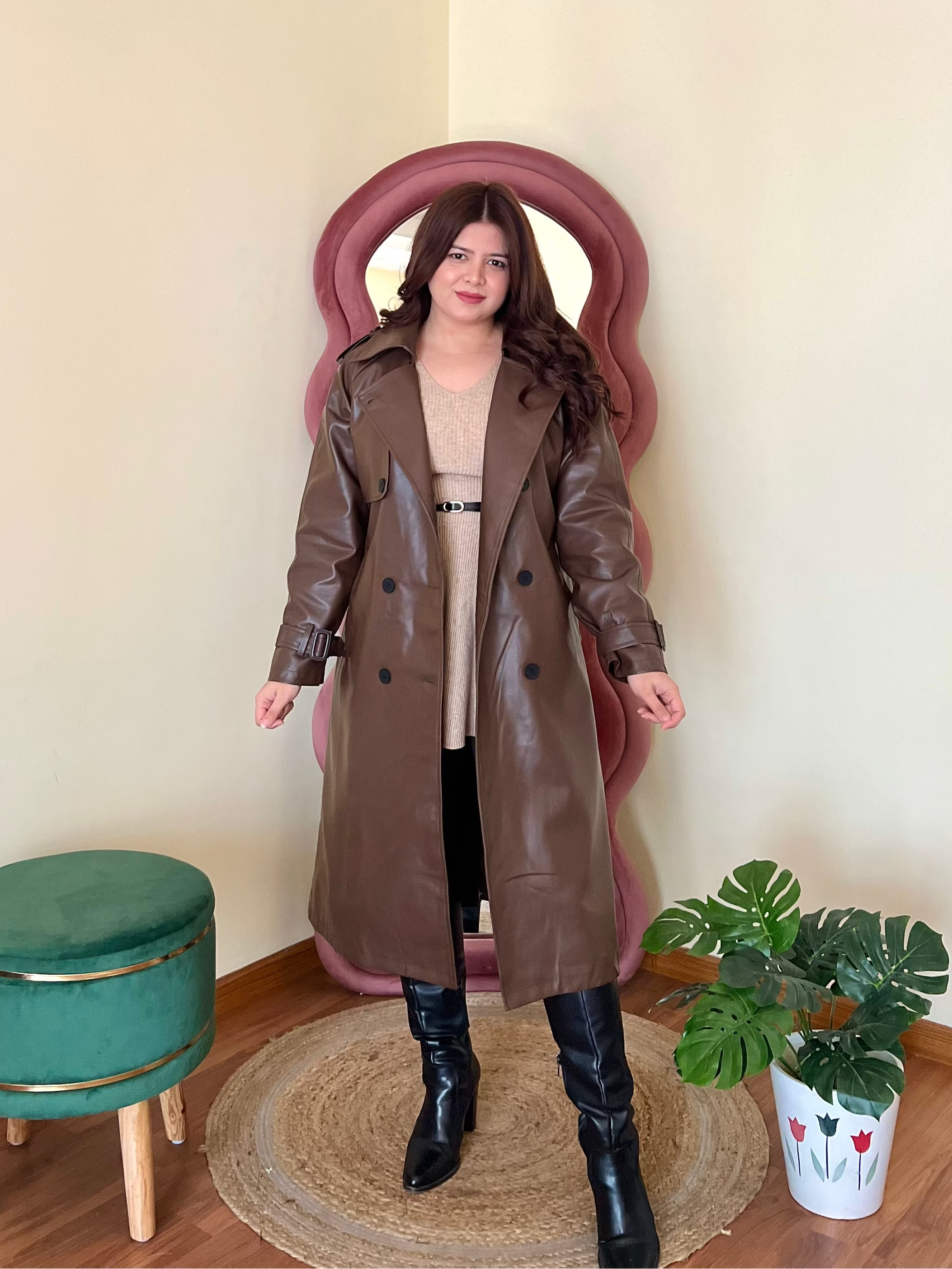 JERRY LEATHER COAT