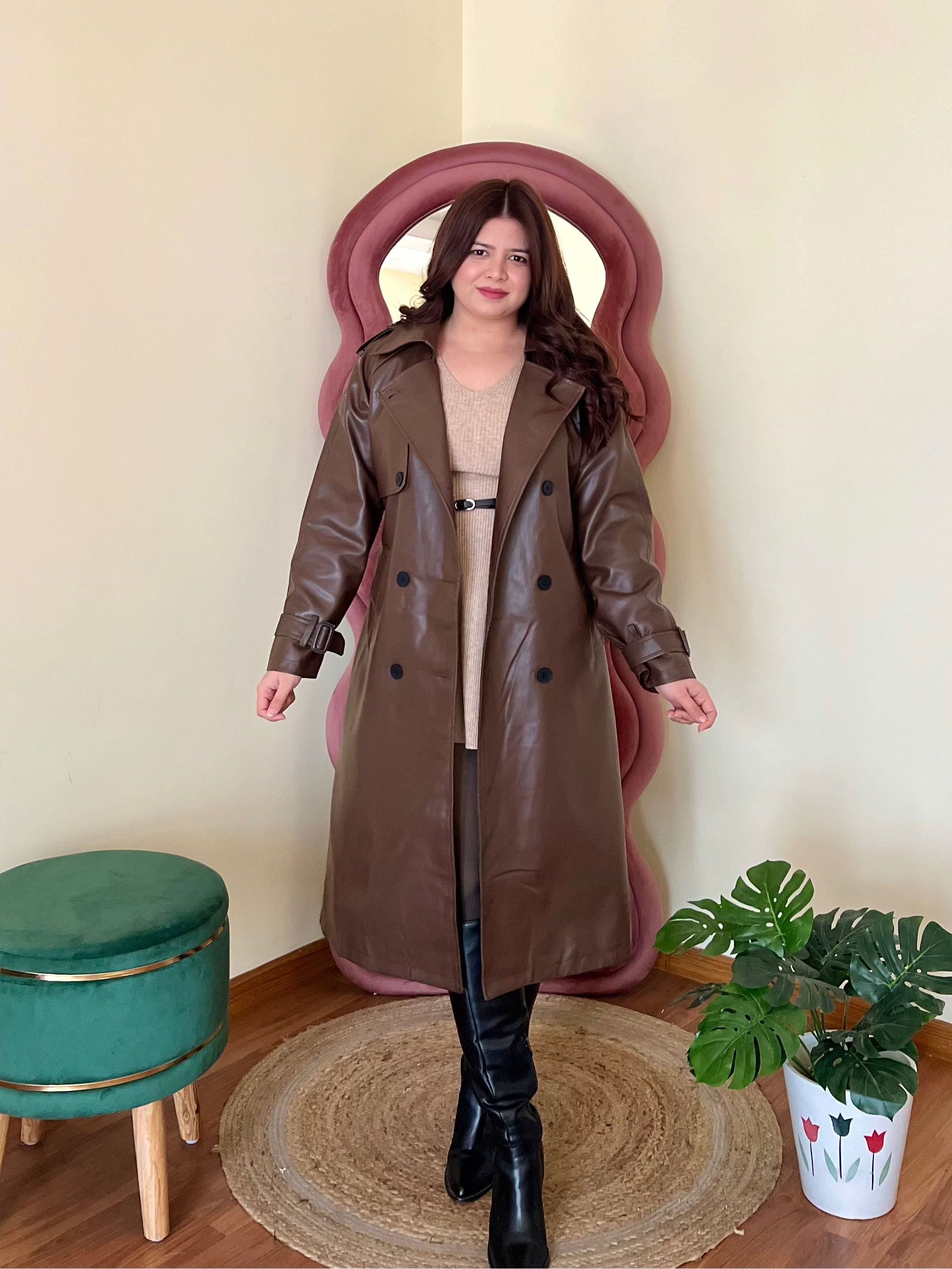 JERRY LEATHER COAT