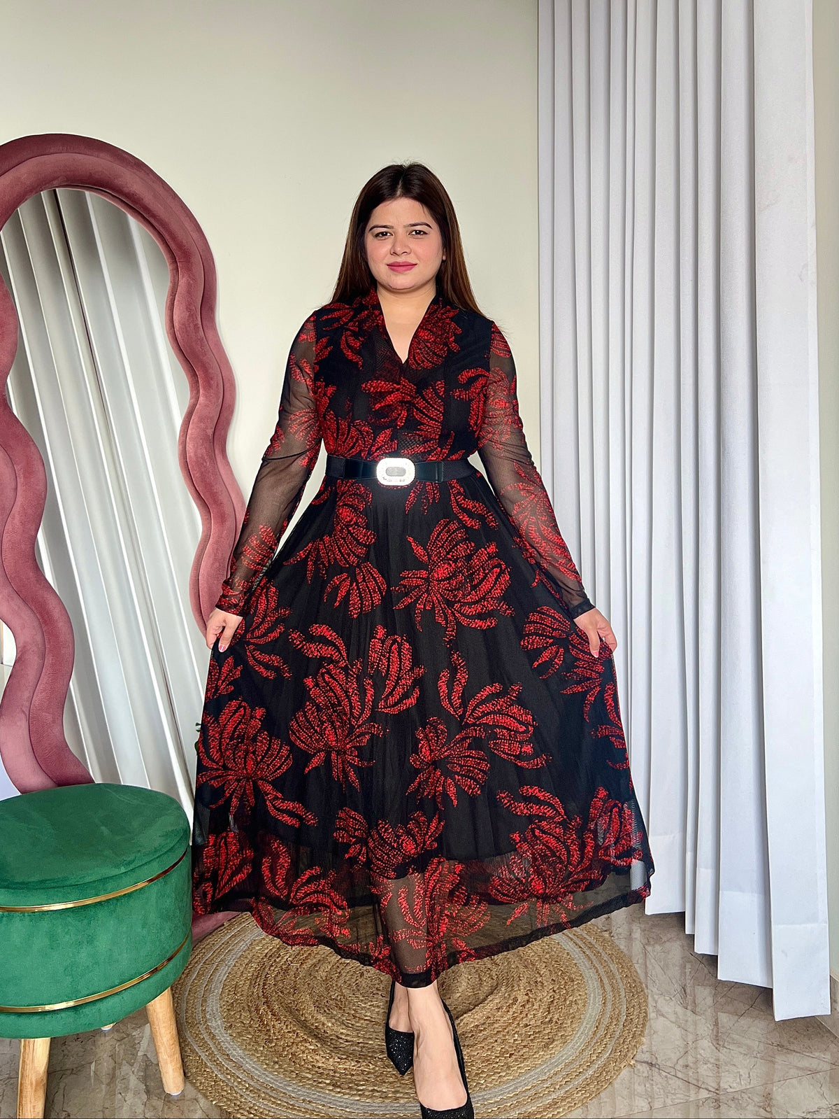 RUSELL BELTED DRESS