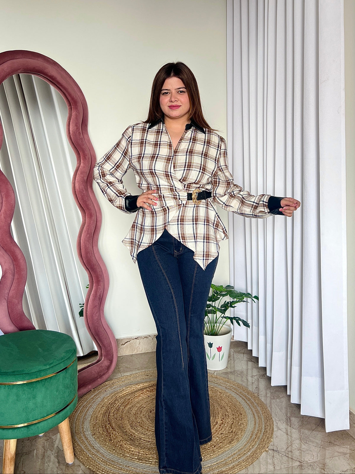 VIOLA CHECKERED SHIRT