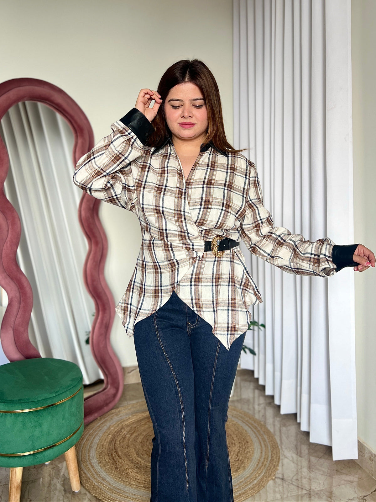 VIOLA CHECKERED SHIRT