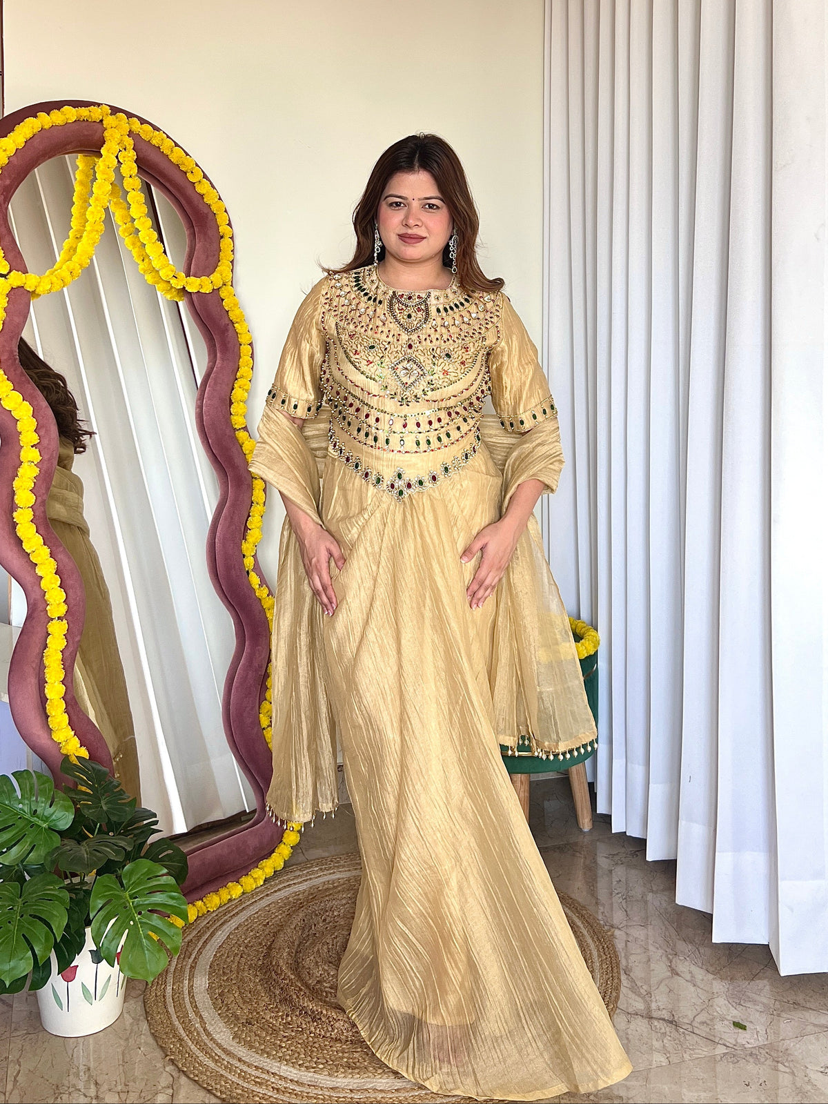 INAYA DRAPE SKIRT SET