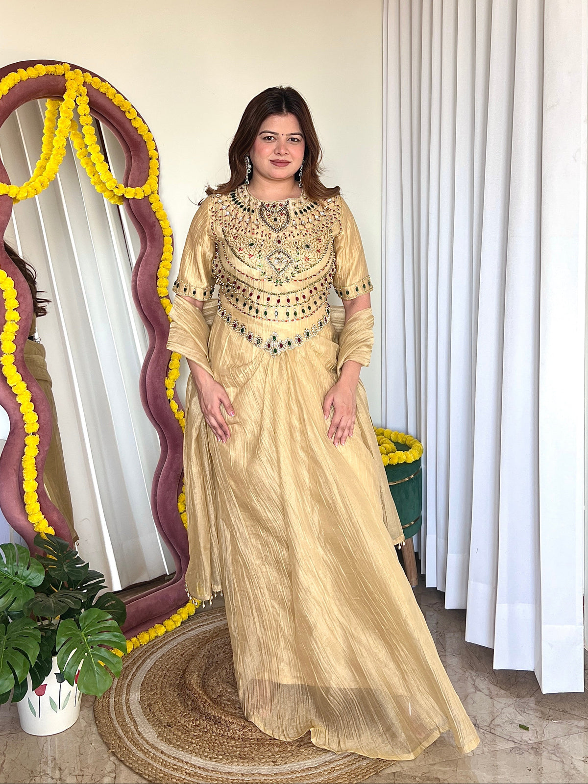INAYA DRAPE SKIRT SET