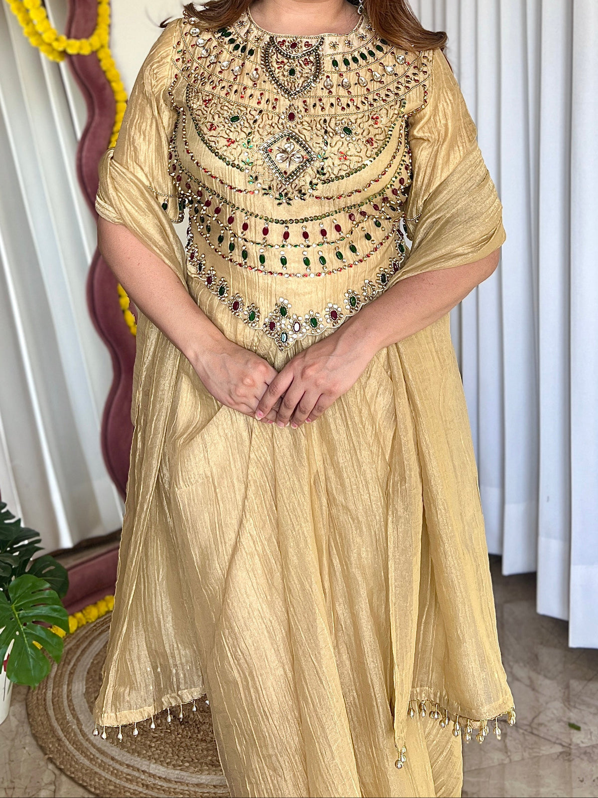 INAYA DRAPE SKIRT SET