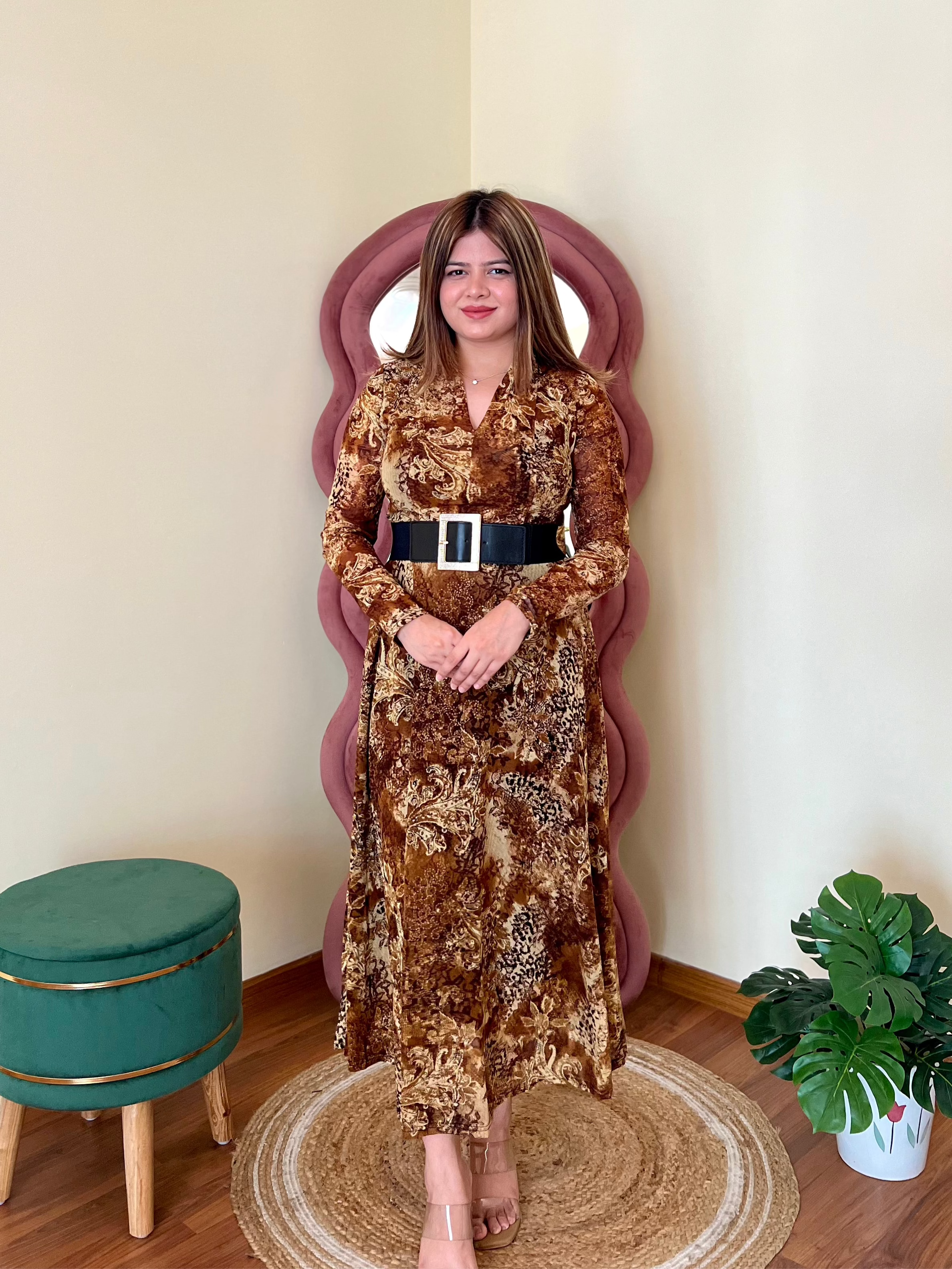 ROMA BELTED DRESS