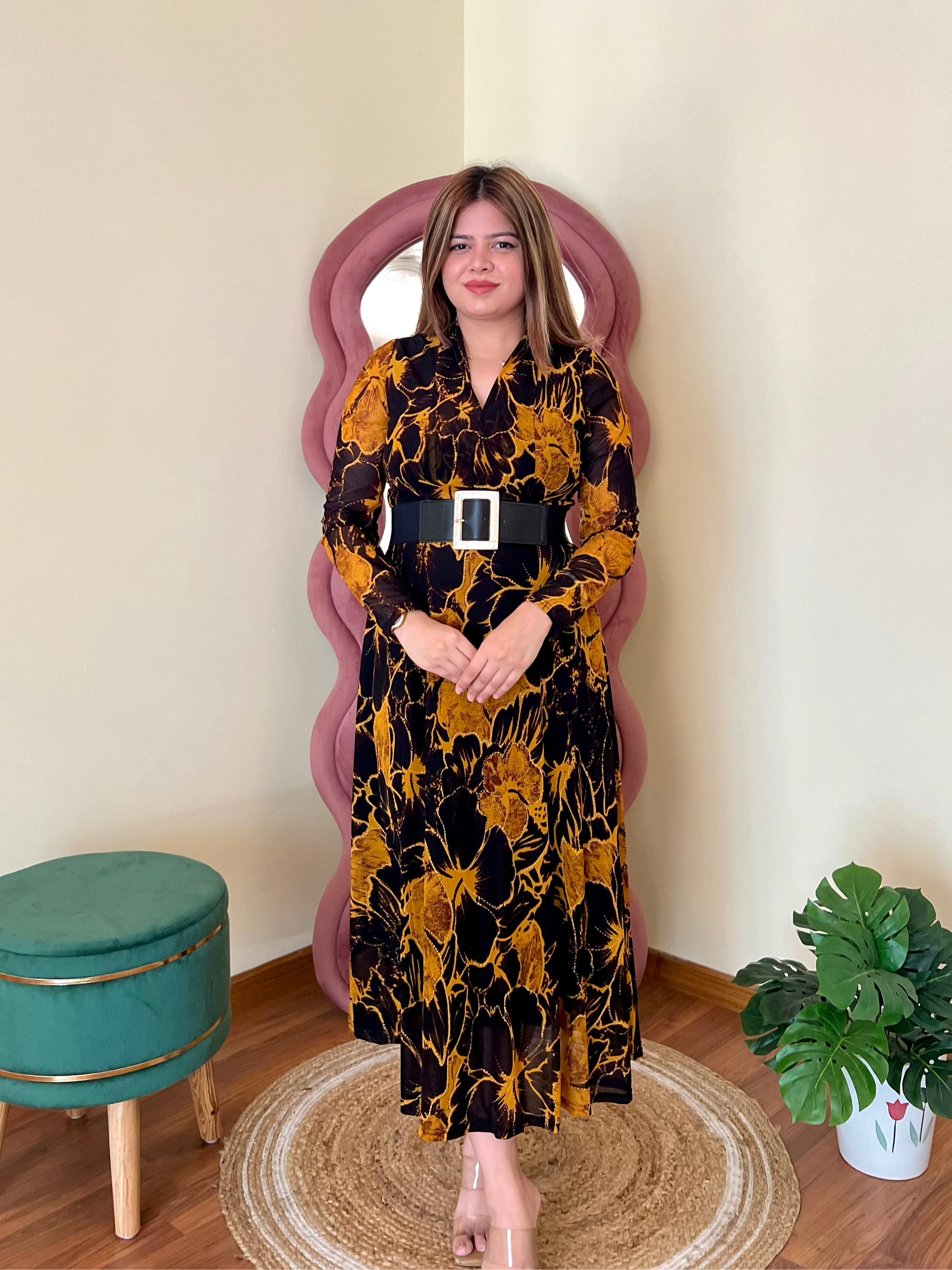 ROMA BELTED DRESS