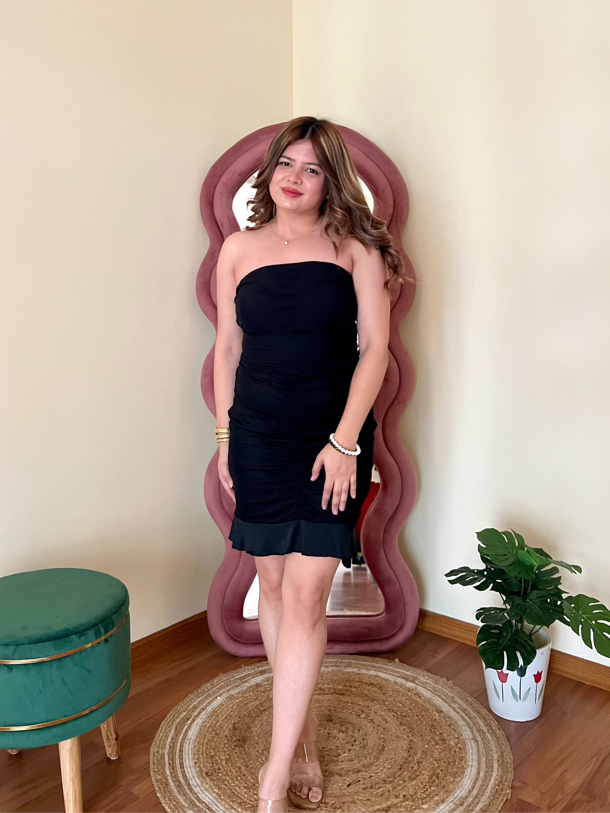 CHARM MESH 2PC DRESS