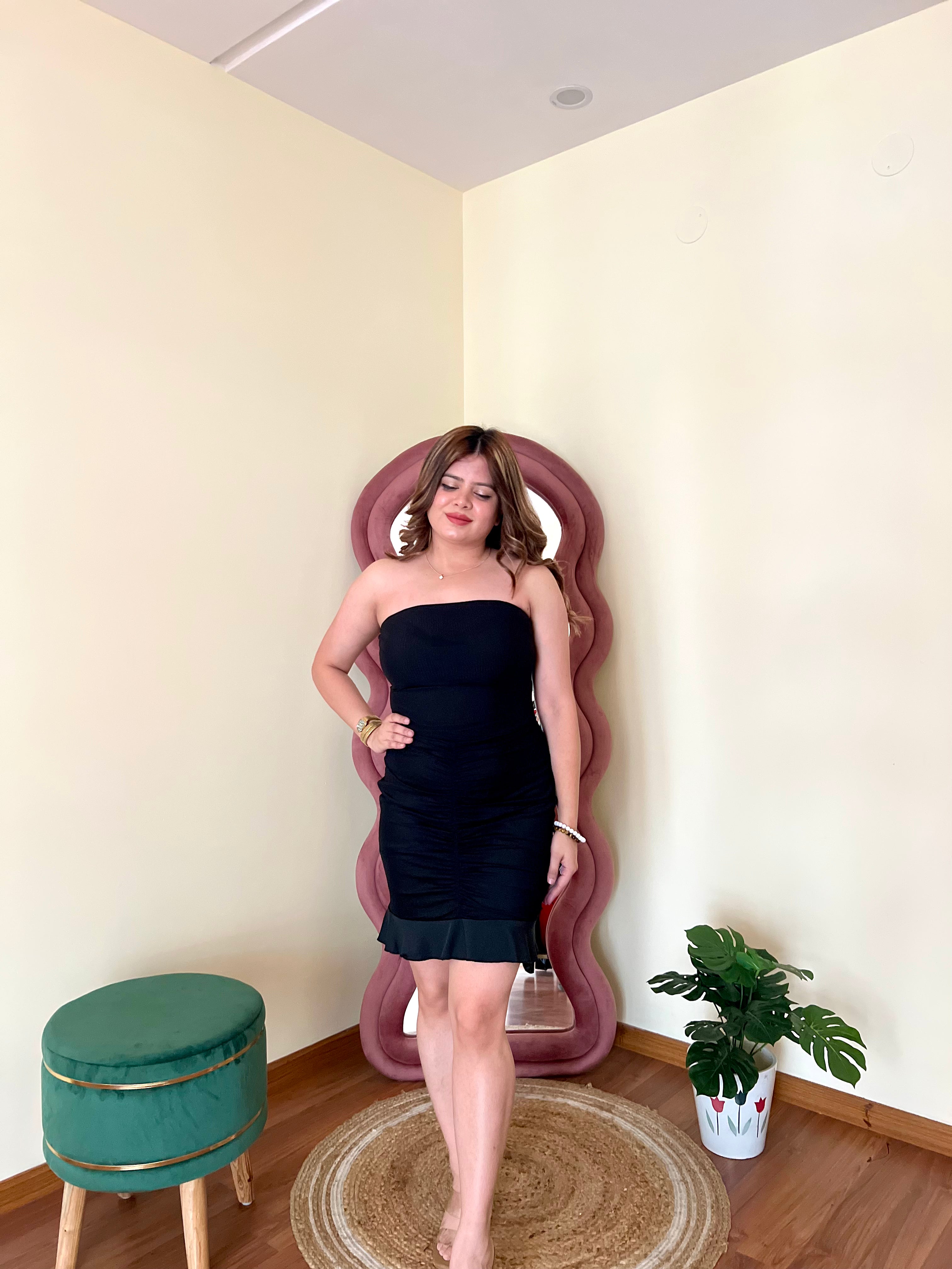 CHARM MESH 2PC DRESS