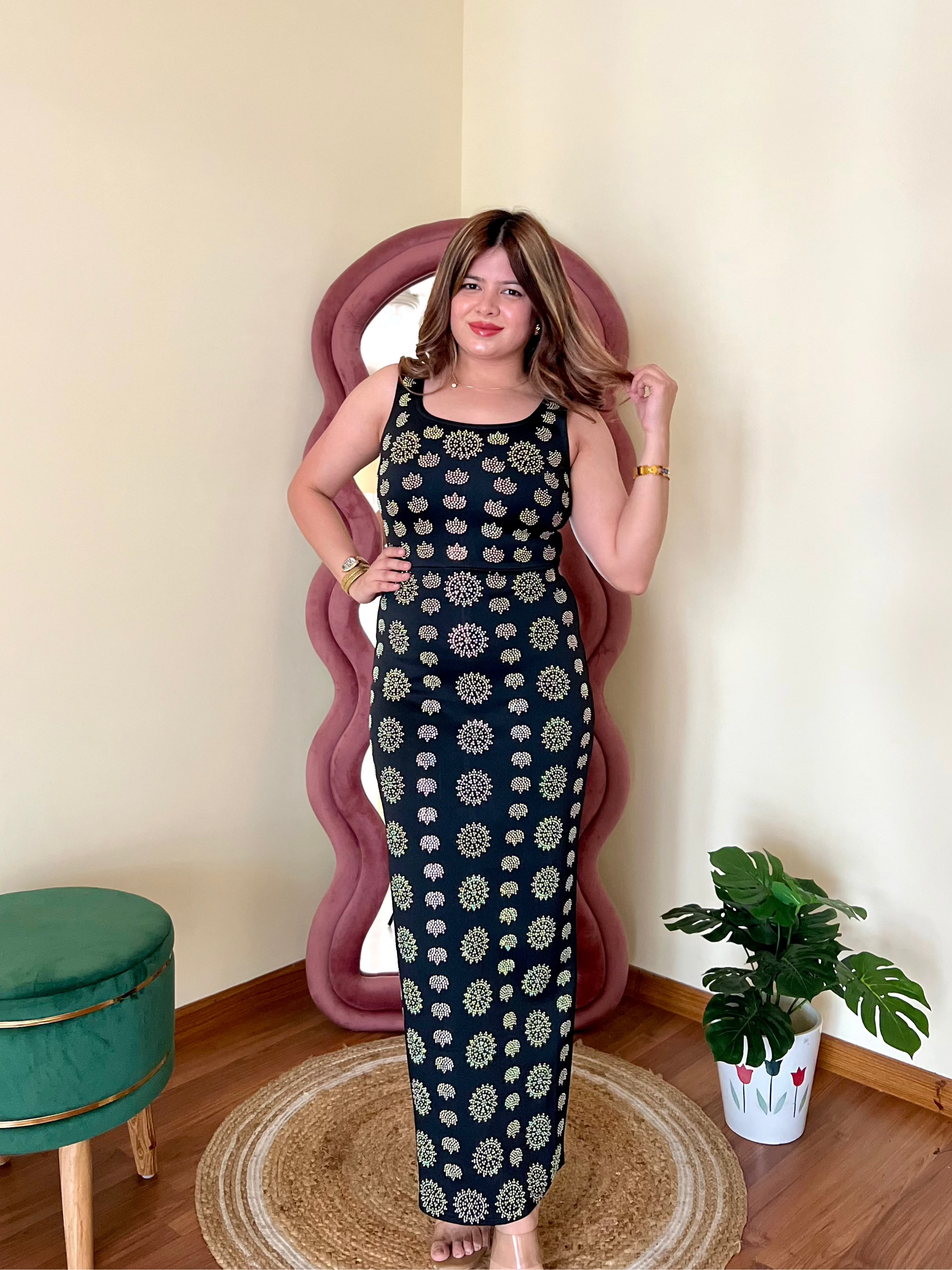 BRONTE DIAMOND BODYCON DRESS