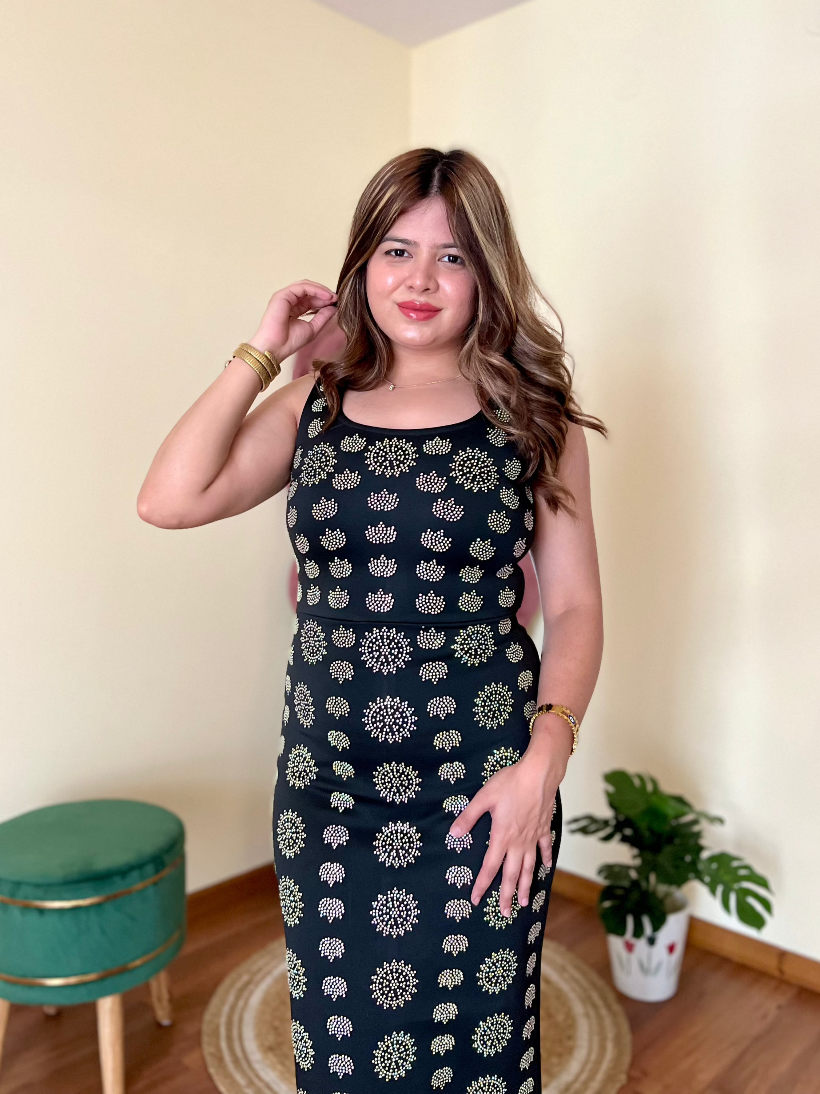 BRONTE DIAMOND BODYCON DRESS