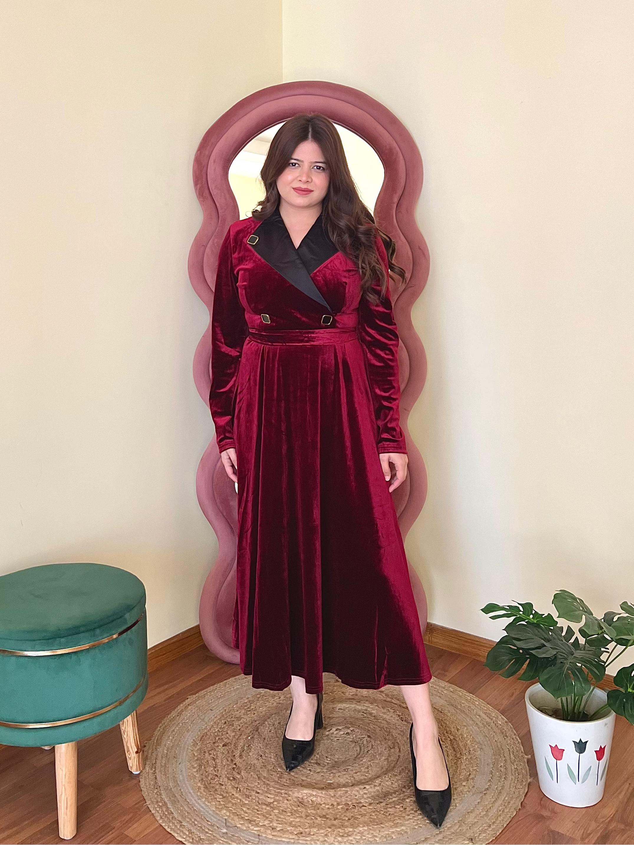 MOIRA VELVET DRESS