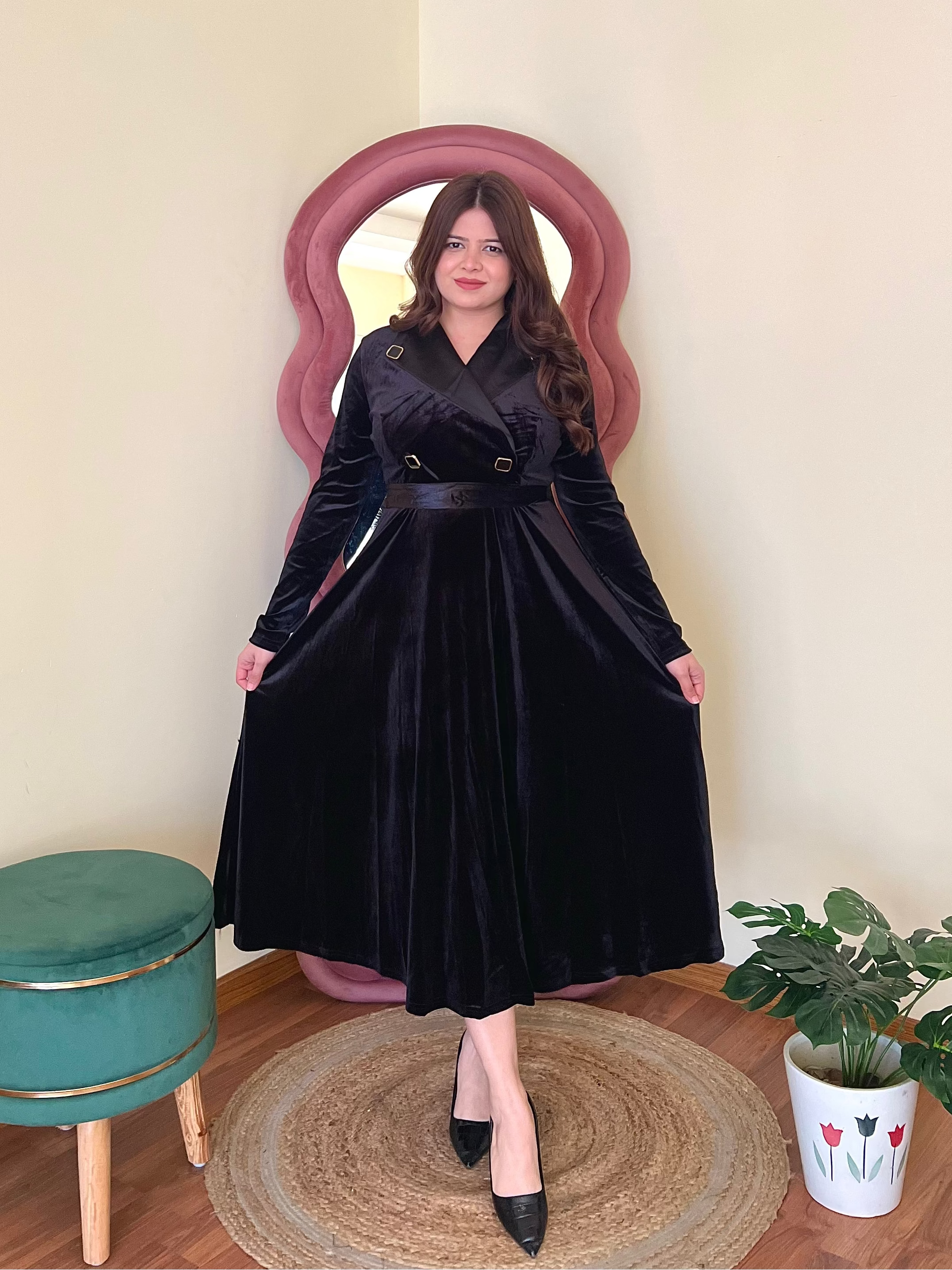 MOIRA VELVET DRESS