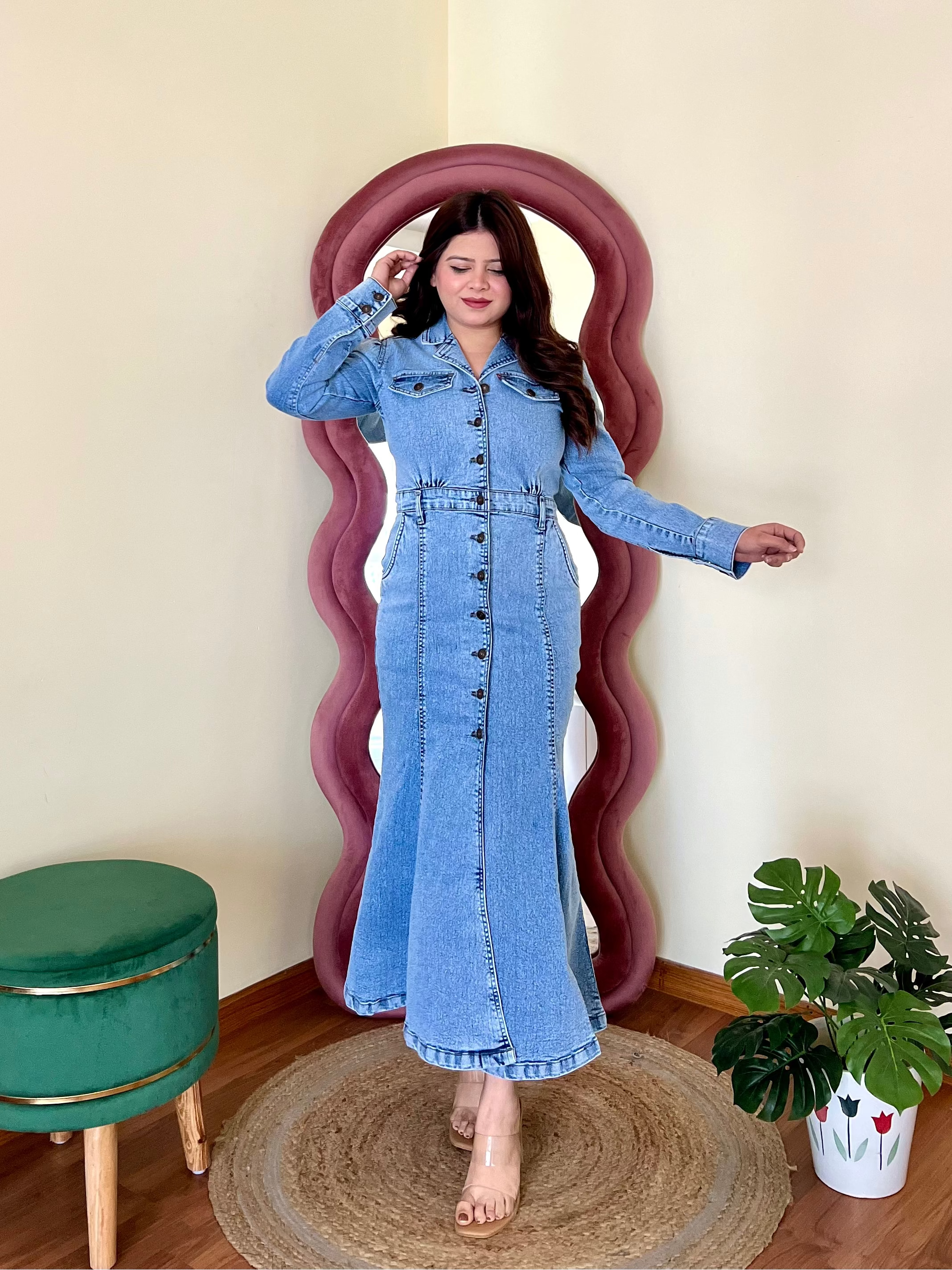 SILVIYA DENIM DRESS