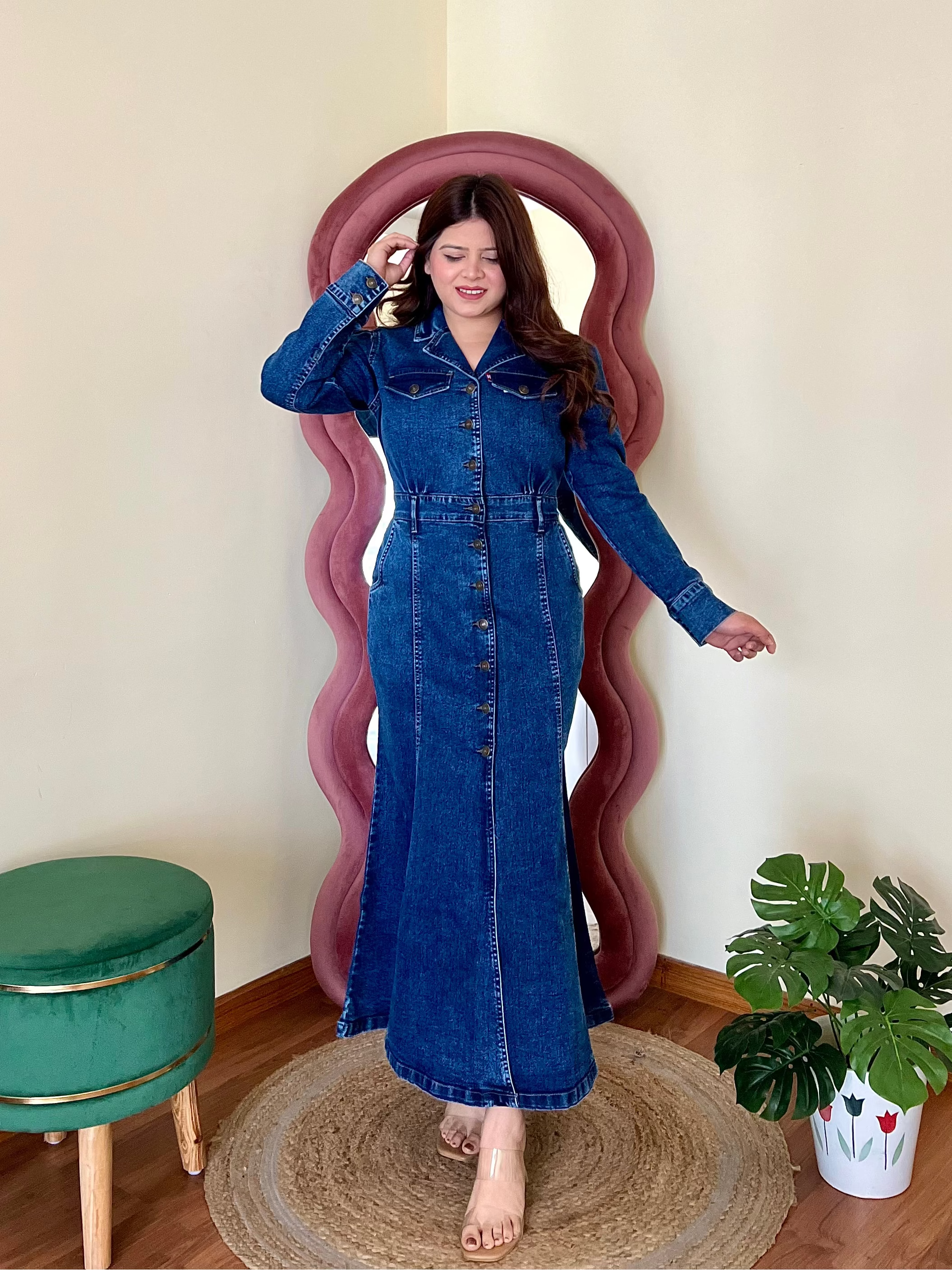 SILVIYA DENIM DRESS